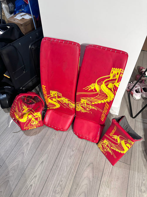 Bauer Custom Hyperlite Full Right 33+1 Pro Stock Goalie Full Set