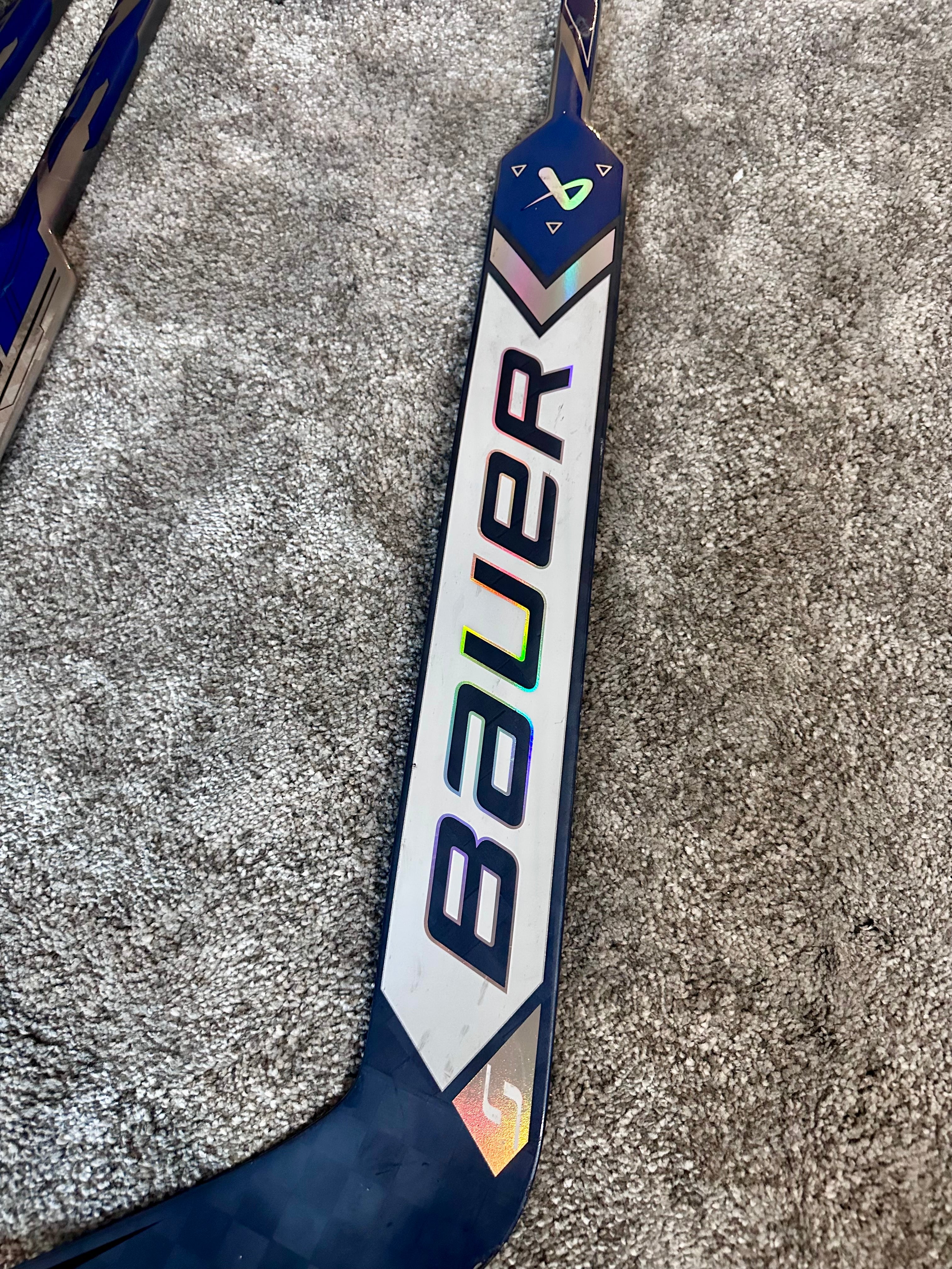 NCAA Bauer Shadow Full Right 24" Navy Pro Stock Goalie Stick #6