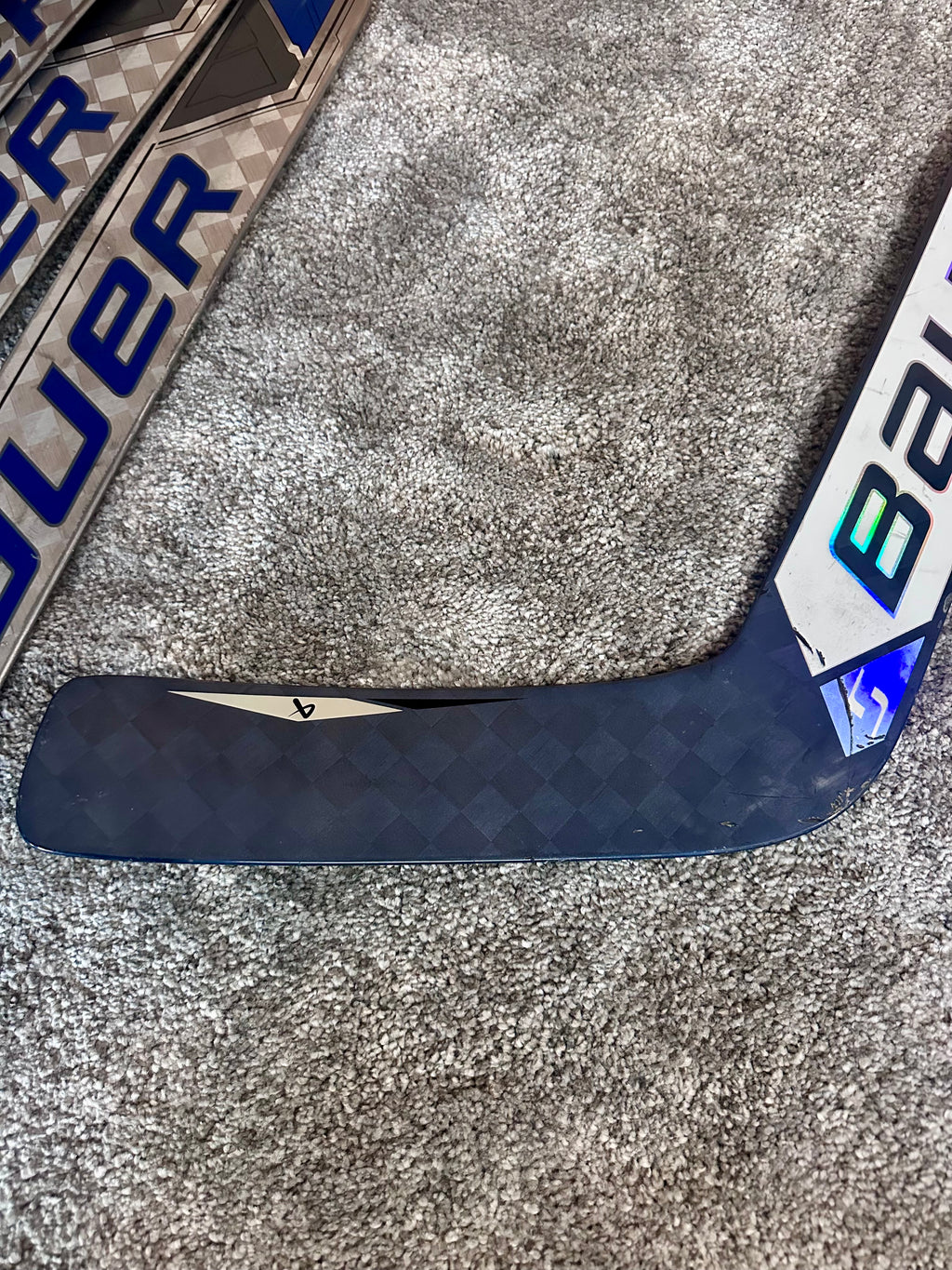 NCAA Bauer Shadow Full Right 24" Navy Pro Stock Goalie Stick #5