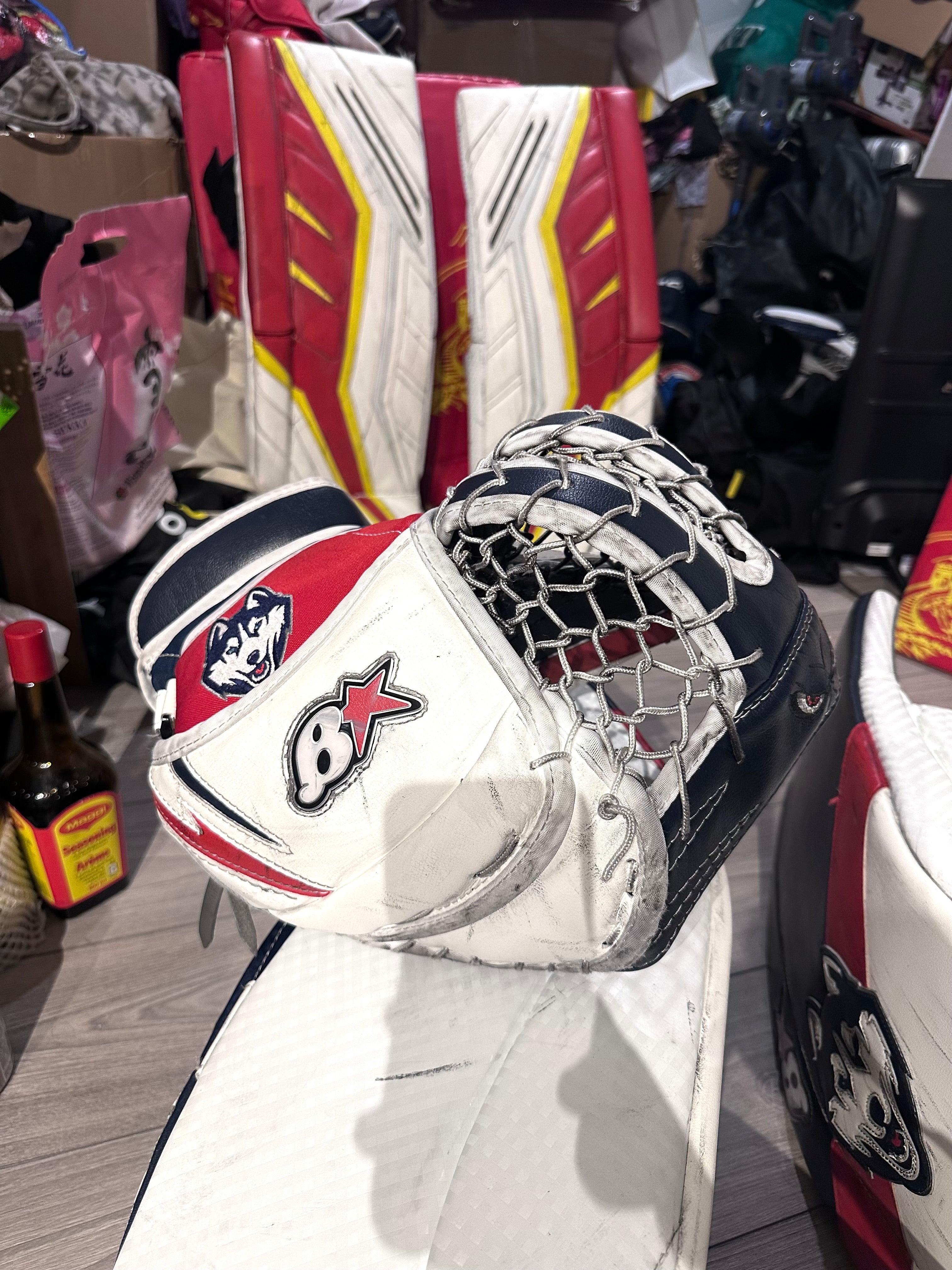 NCAA Brian’s / Vaughn Custom Optik 2 32+1 Full Right Pro Stock Goalie Full Set