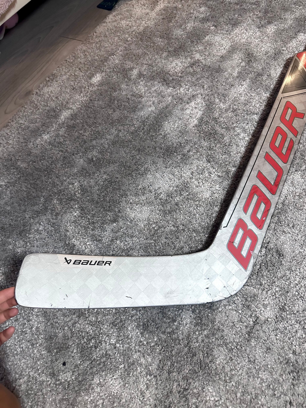 NCAA Bauer mach Full Right 25" Pro Stock Goalie Stick