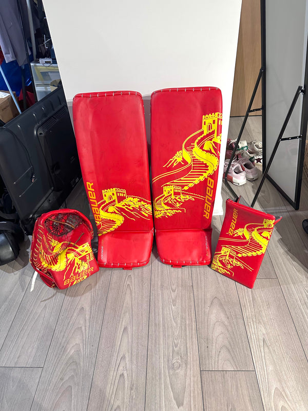 Bauer Custom Hyperlite Full Right 33+1 Pro Stock Goalie Full Set
