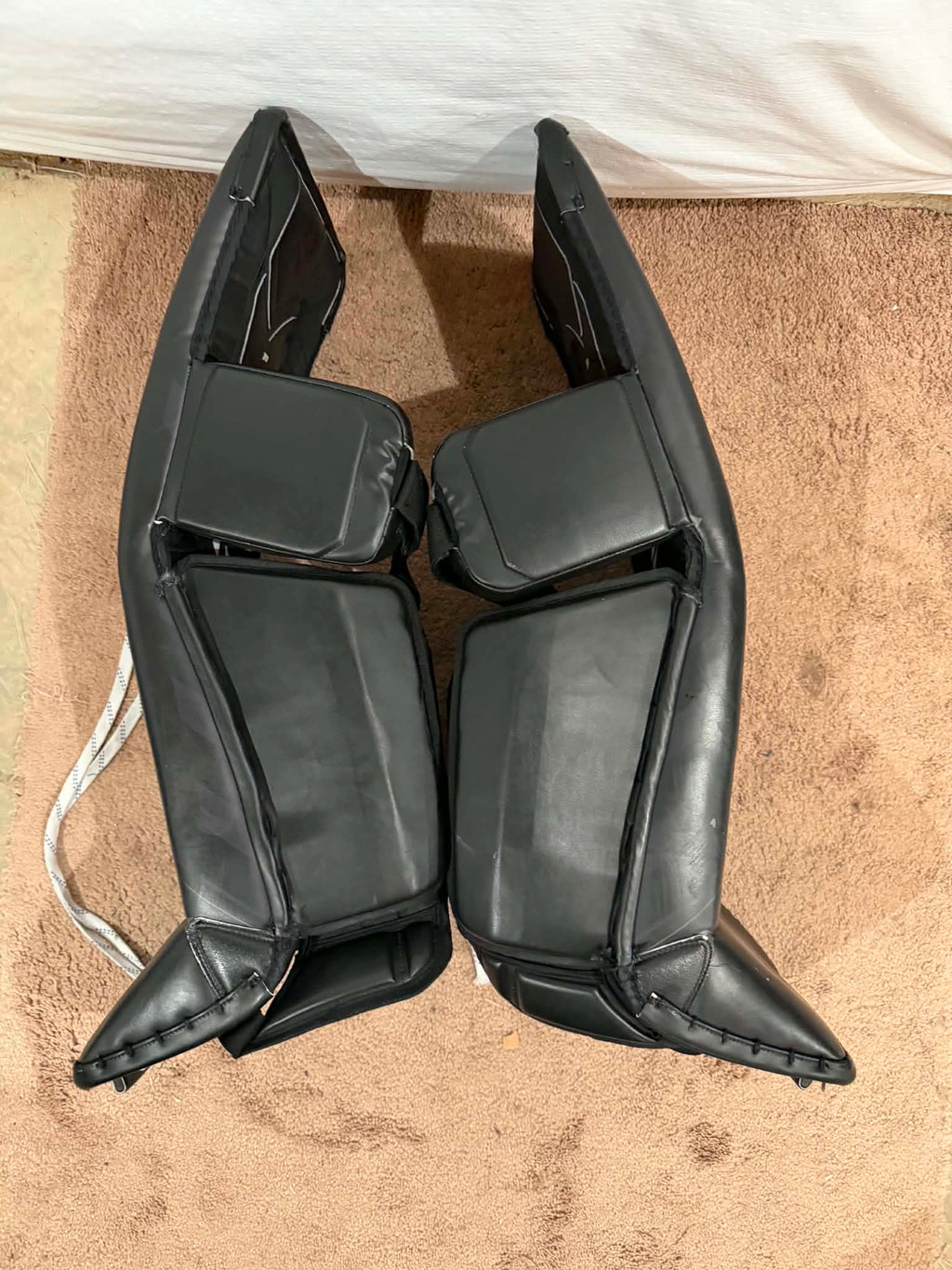 NCAA bauer shadow 35+1 pro stock goalie leg pads