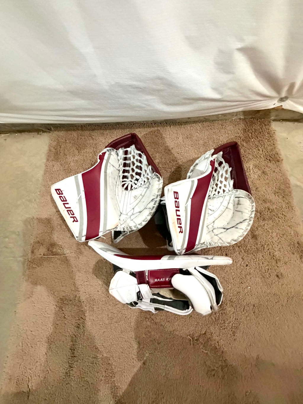 NCAA Bauer Hyperlite 2 35+1 Pro Stock Goalie Full Set