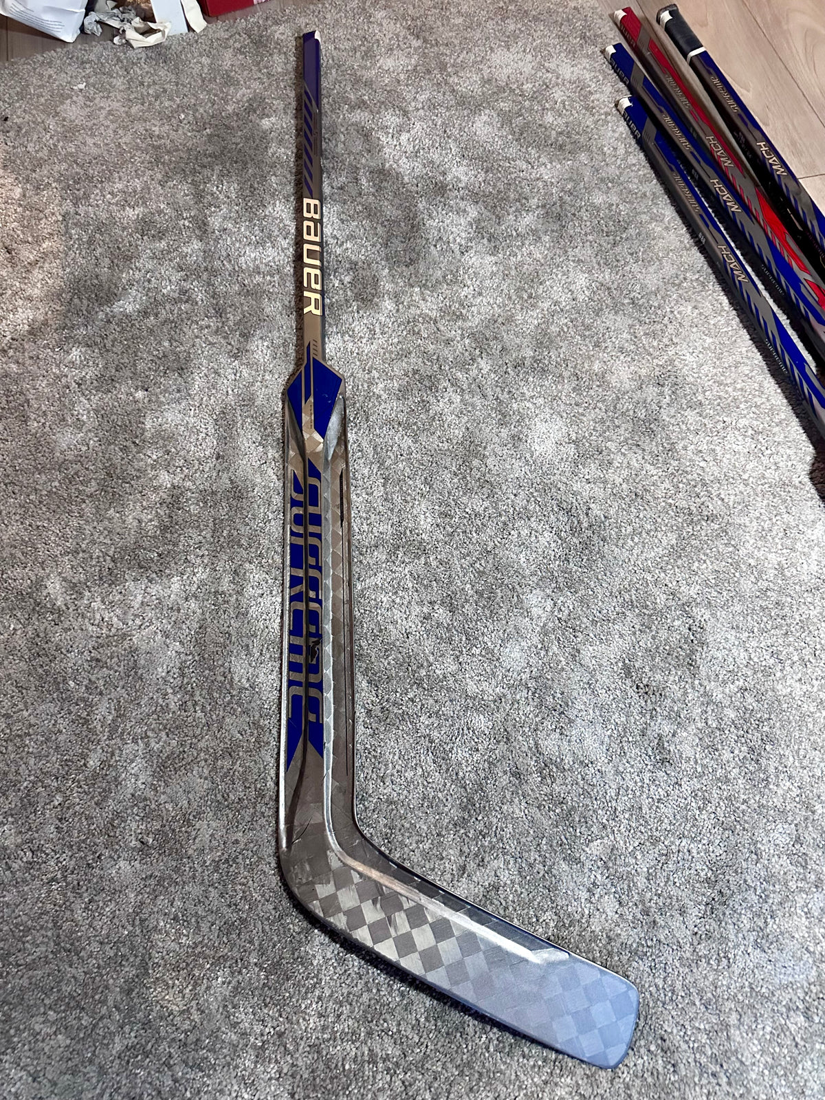 NCAA Bauer Mach 25” Full Right Pro Stock Goalie Stick #4