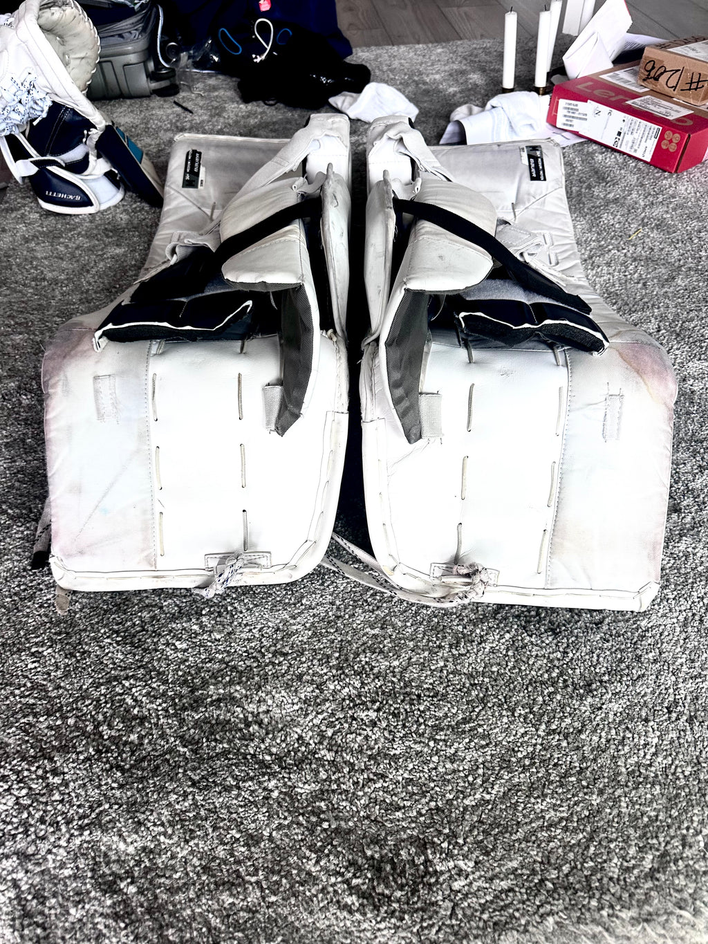NCAA Bauer digit print Hyperlite 2 34+1 pro stock goalie full set
