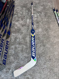 NCAA Bauer Shadow Full Right 24" White Pro Stock Goalie Stick #4