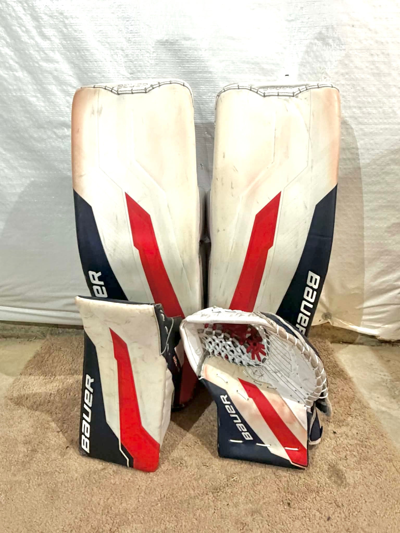 Bauer supreme shadow 35+1 pro stock goalie full set