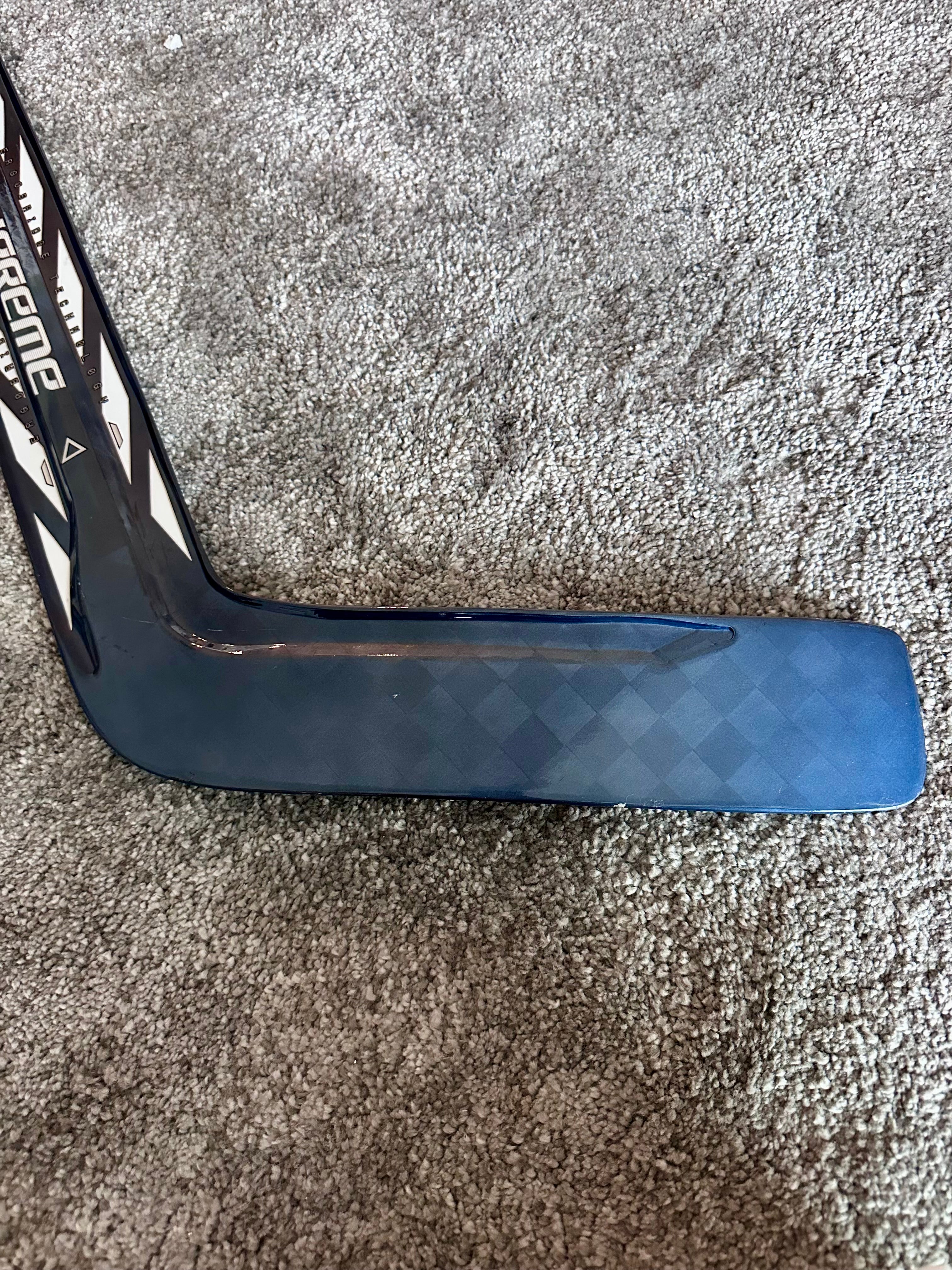 NCAA Bauer Shadow Full Right 24" Navy Pro Stock Goalie Stick #1