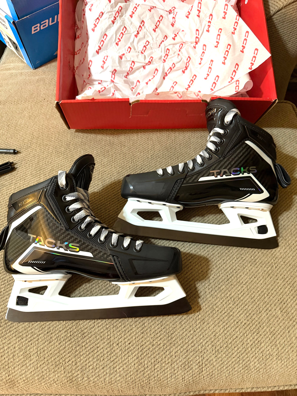 New 2026 CCM Tacks XR Hockey size 8 Goalie Skates