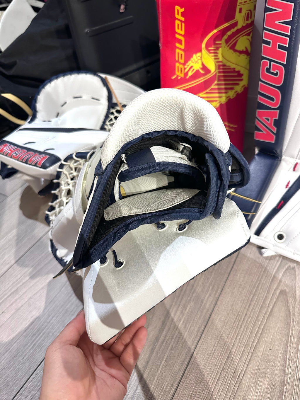 New NCAA Vaughn V9 Pro Carbon Full Right 31+2 Goalie Pro Stock Full Set