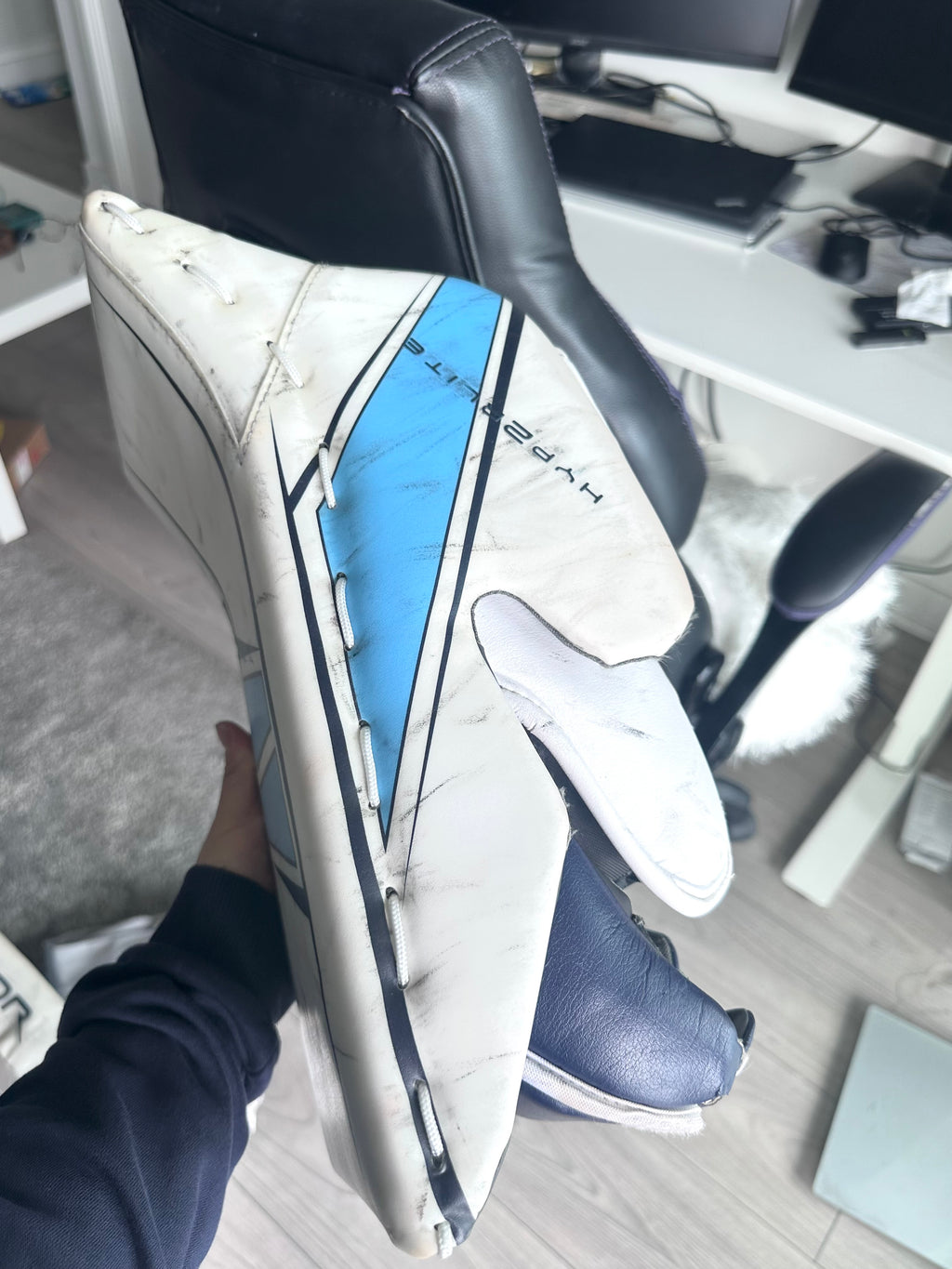 NCAA Bauer digit print Hyperlite 2 34+1 pro stock goalie full set