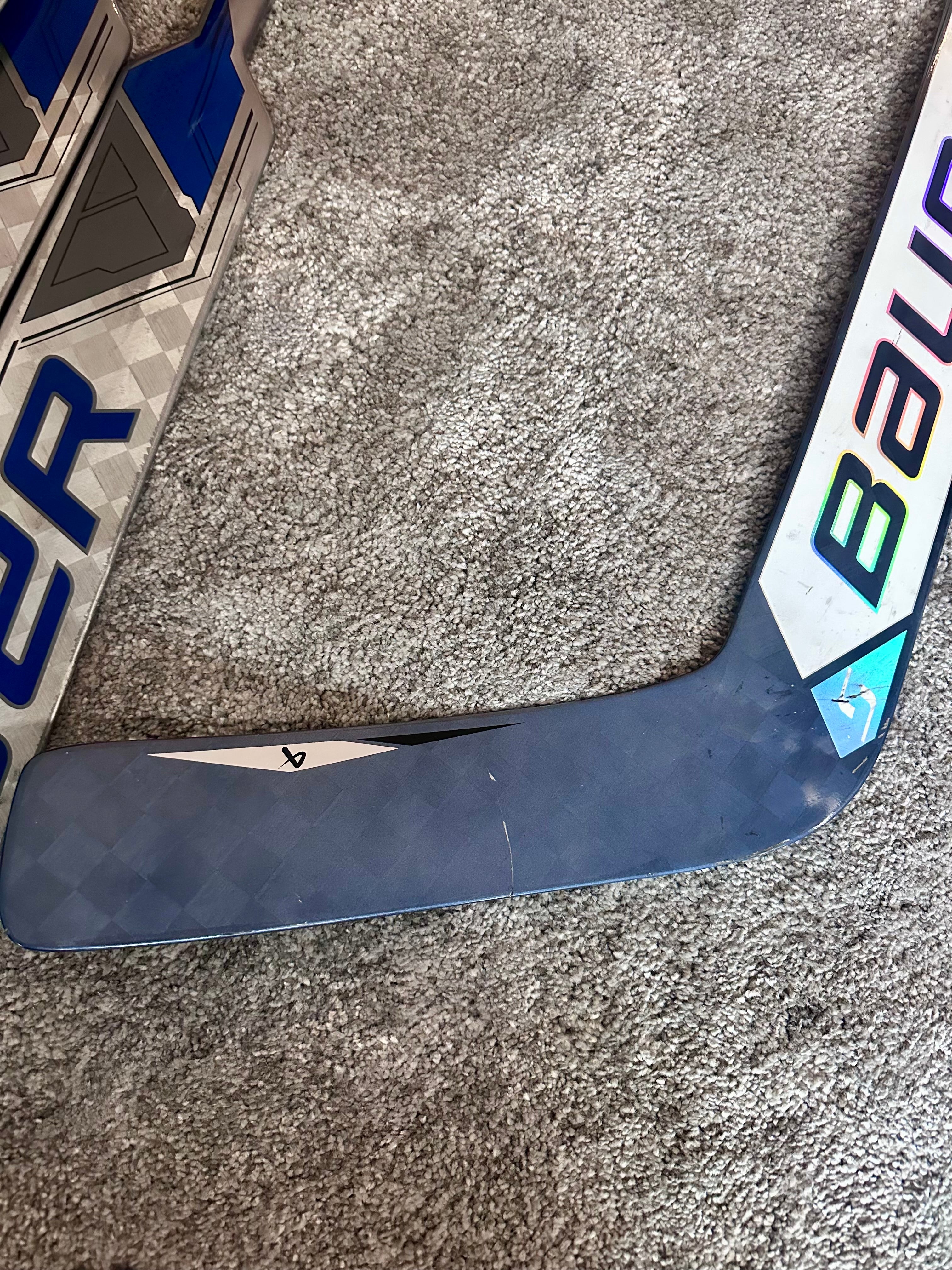 NCAA Bauer Shadow Full Right 24" Navy Pro Stock Goalie Stick #2