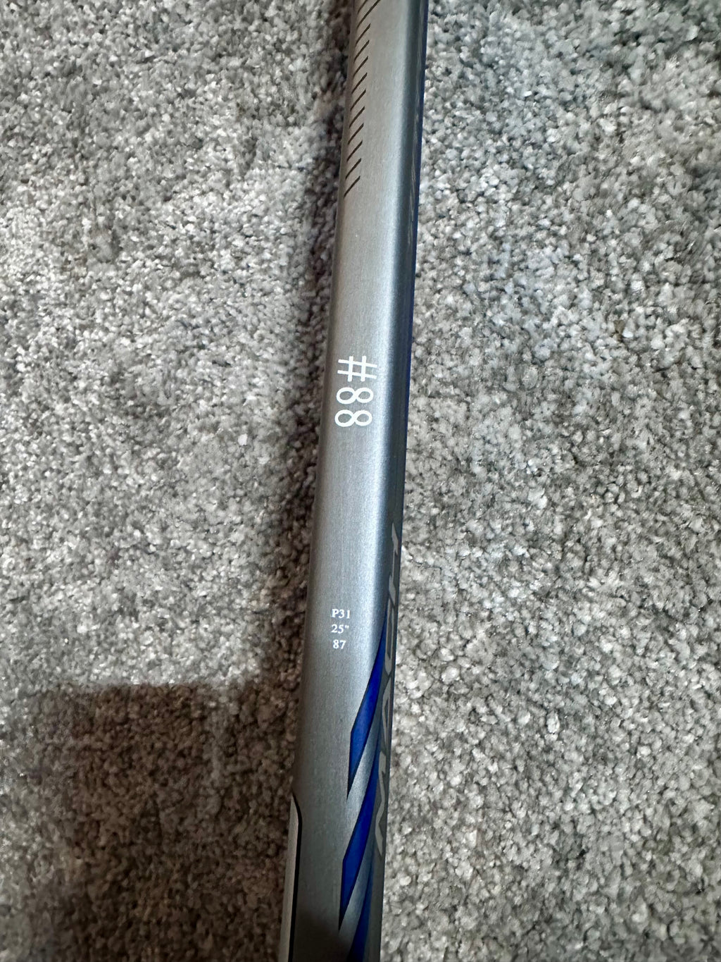 New NCAA Bauer mach 25” Full Right Pro Stock Goalie Stick