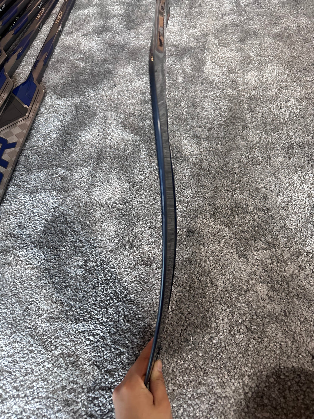 NCAA Bauer Shadow Full Right 24" Navy Pro Stock Goalie Stick #3