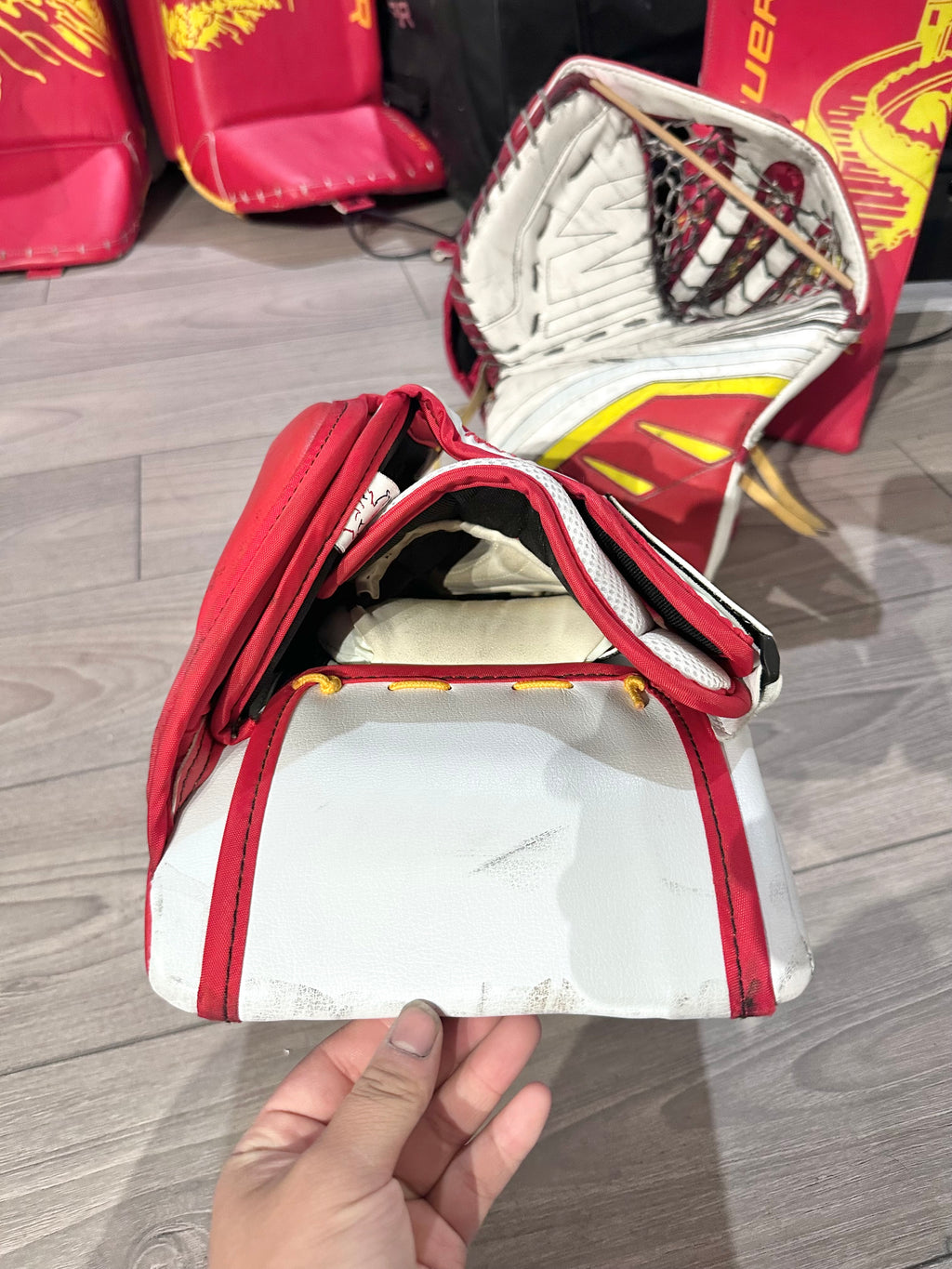 Olymics Return Brian Gnetik V Full Right 32+1 Pro Stock Goalie Full Set