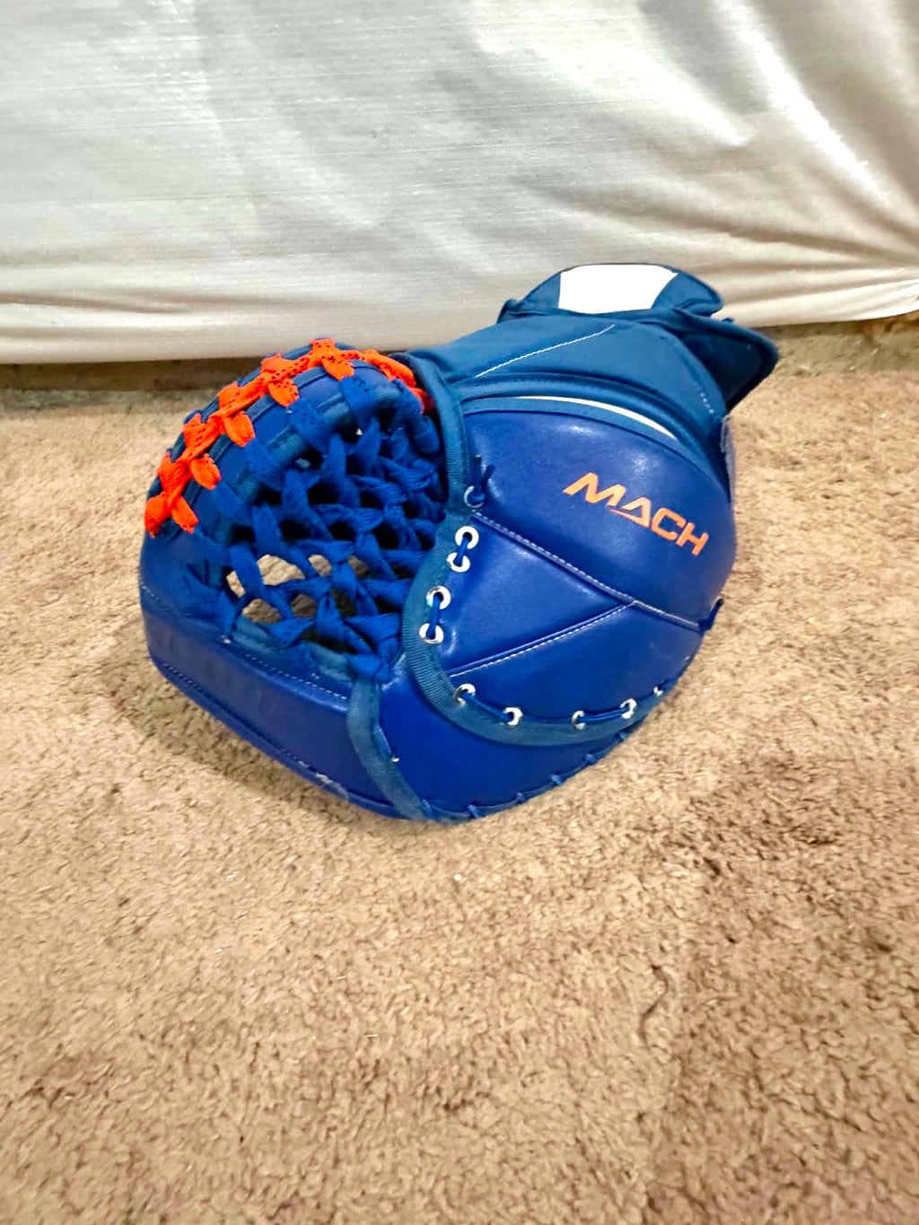Bauer Mach pro stock goalie glove and blocker set