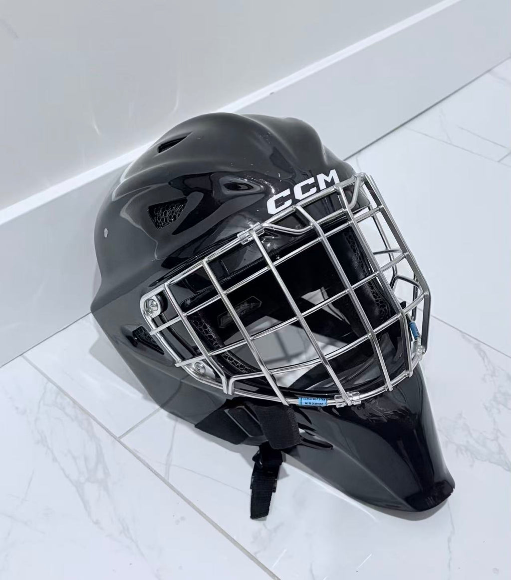 New Black CCM Acis XF Pro Senior Goalie Mask