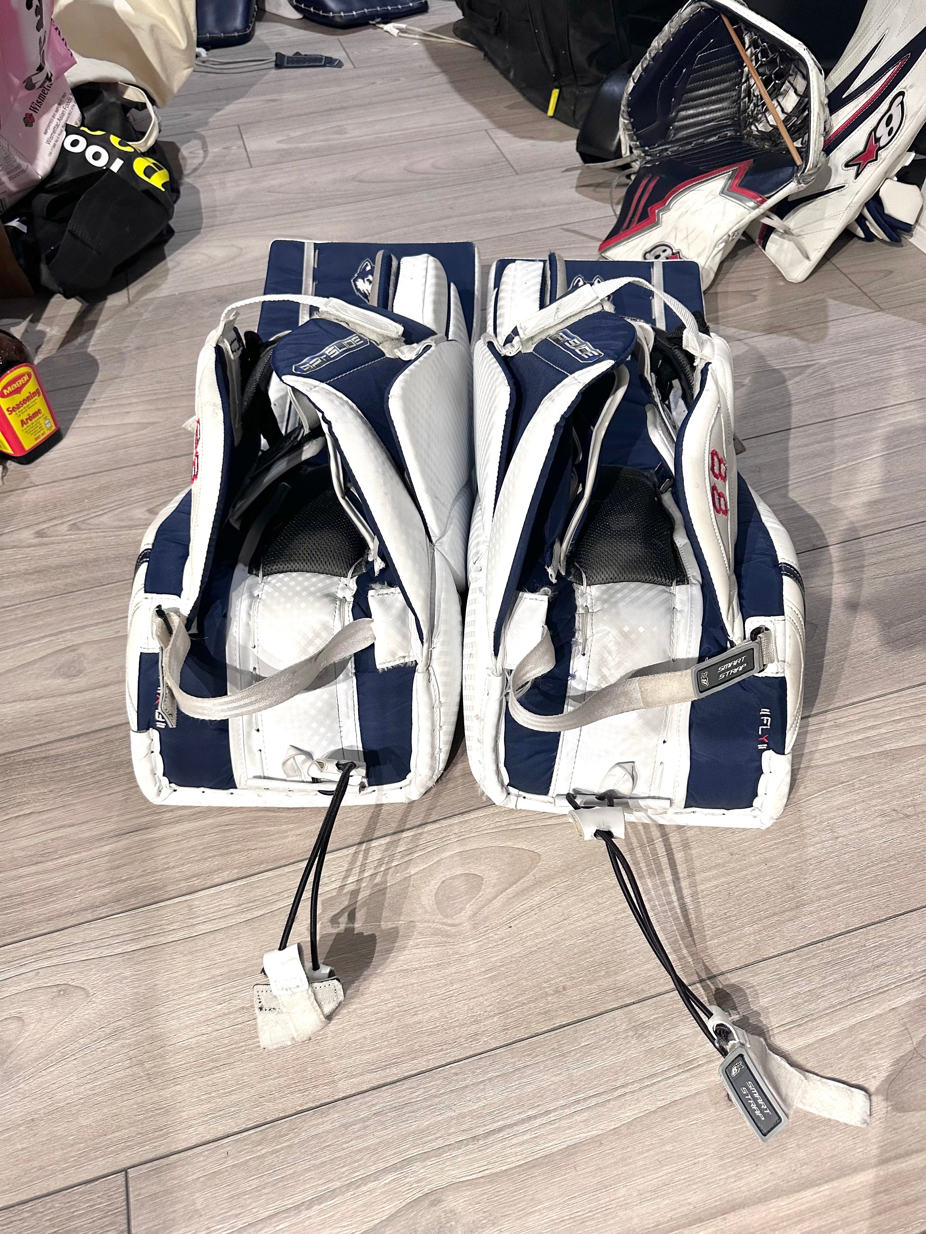 NCAA Brians custom optik 3 pro stock full right 32+1 goalie full set