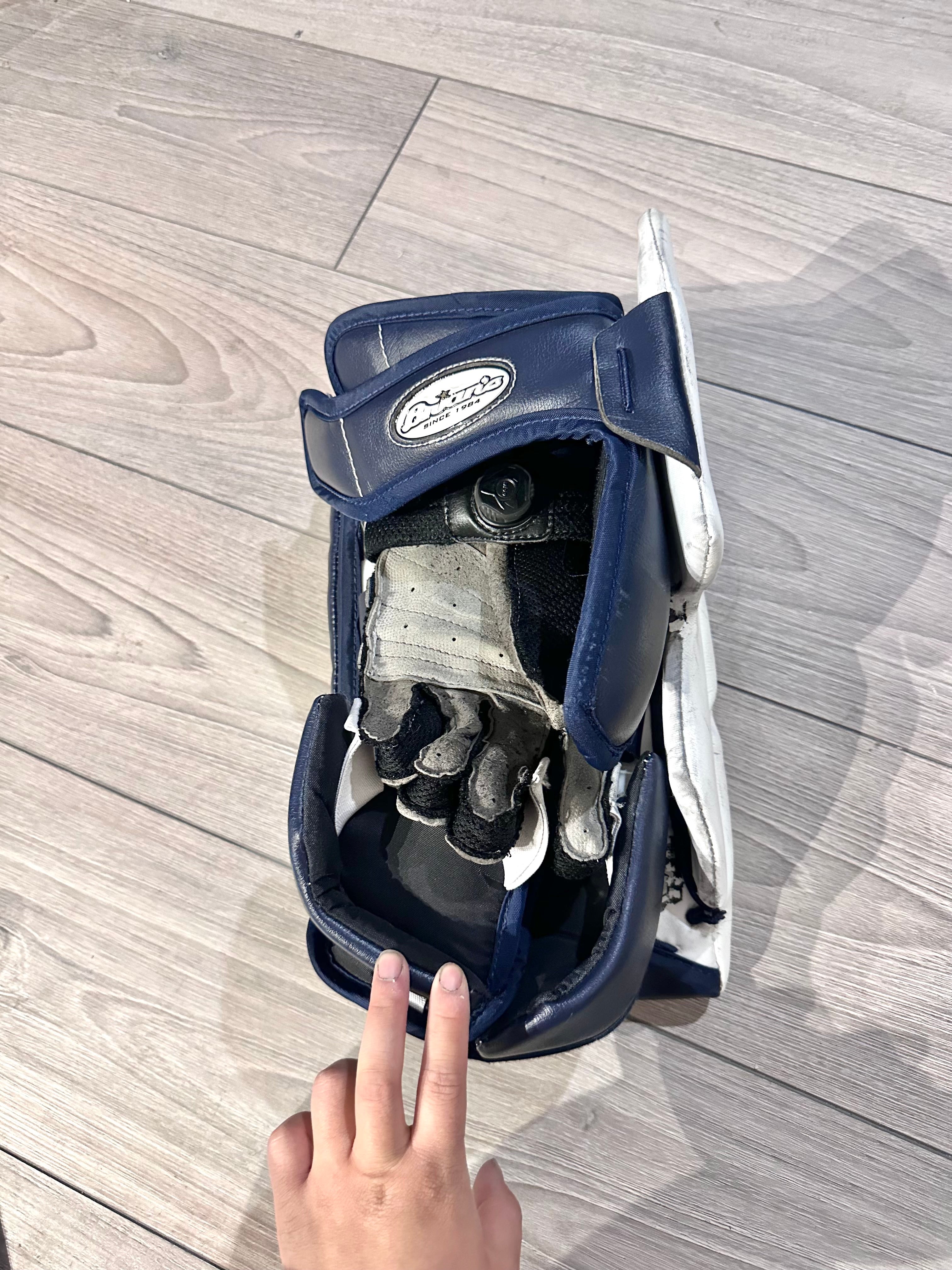 NCAA Brians custom optik 3 pro stock full right 32+1 goalie full set