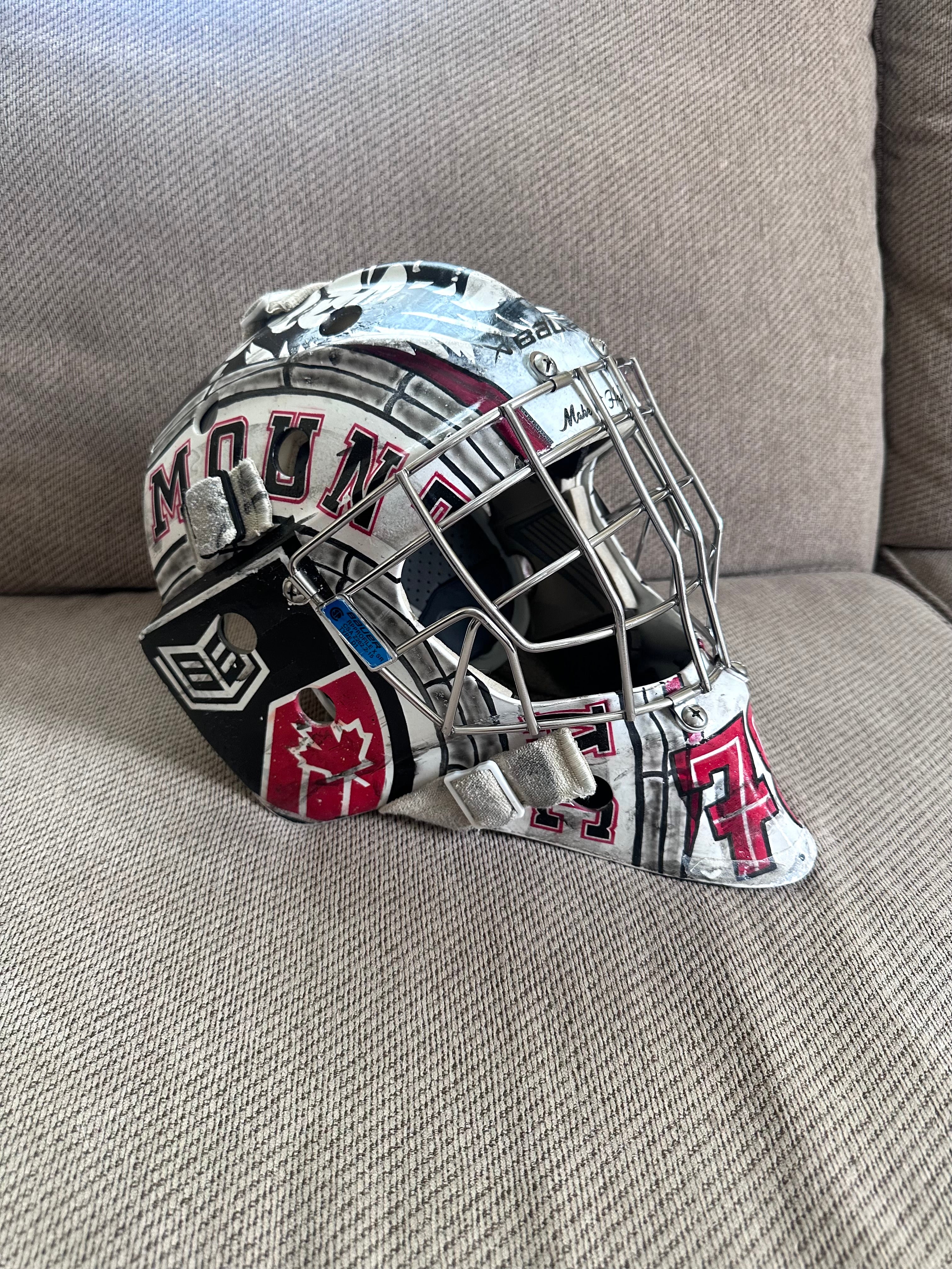 Bauer profile 960 custom painted goalie mask