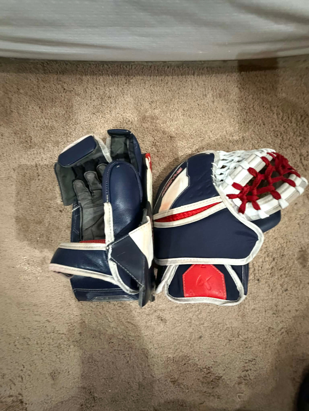 Bauer supreme shadow 35+1 pro stock goalie full set