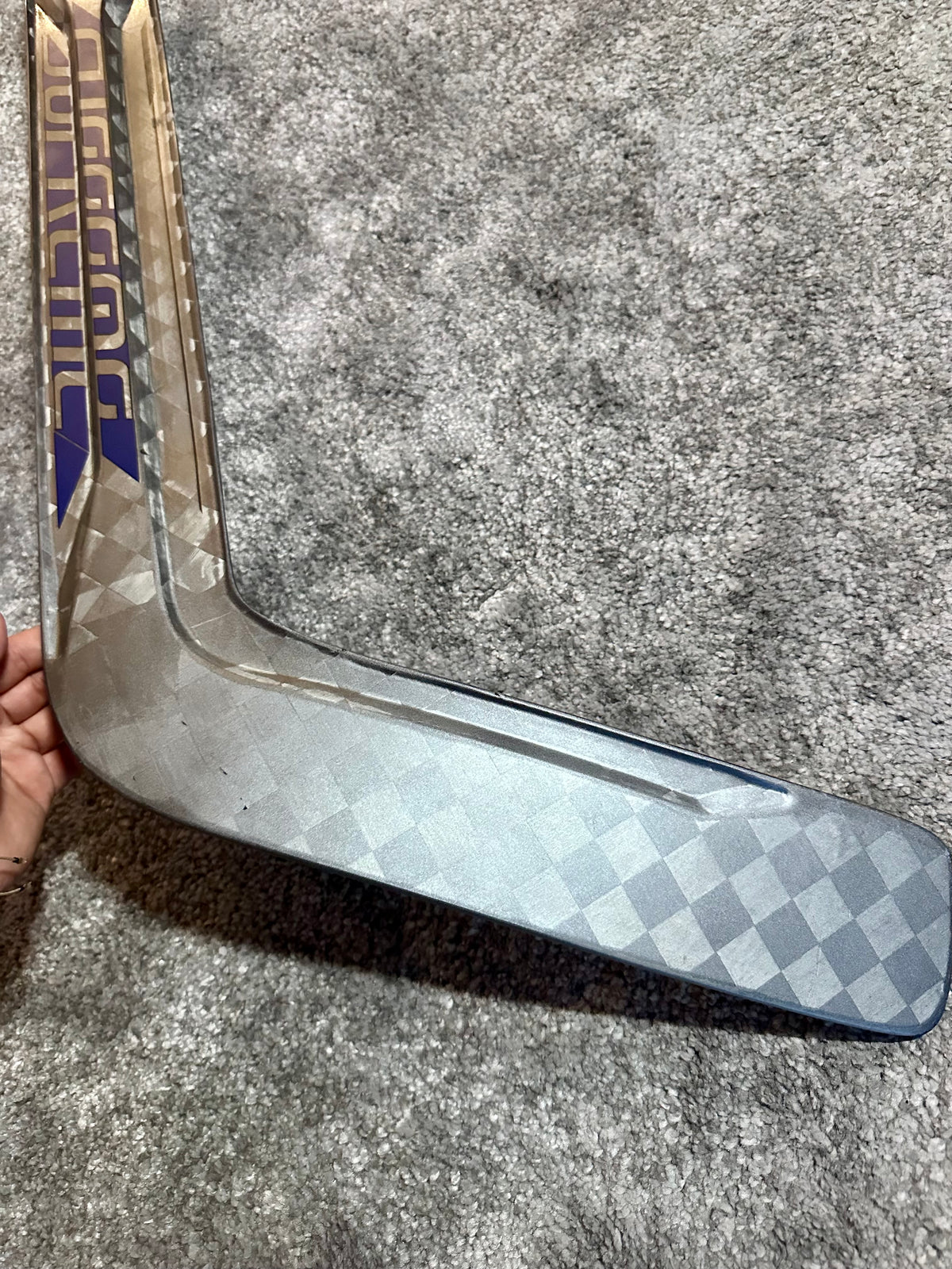 New NCAA Bauer mach 25” Full Right Pro Stock Goalie Stick #3