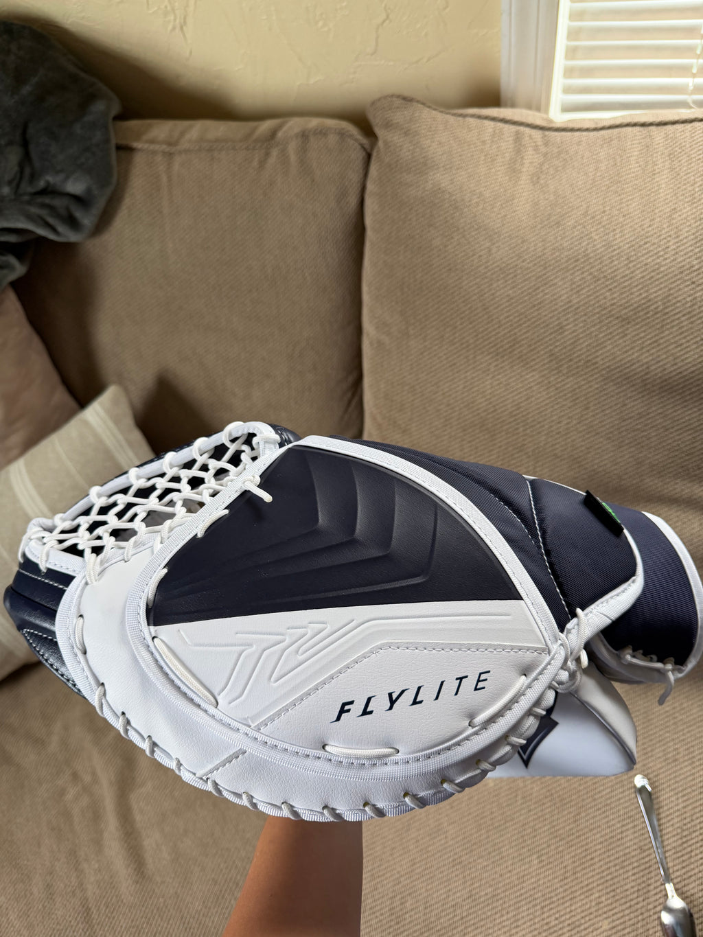 New Bauer vapor FlyLite Regular goalie glove and blocker set