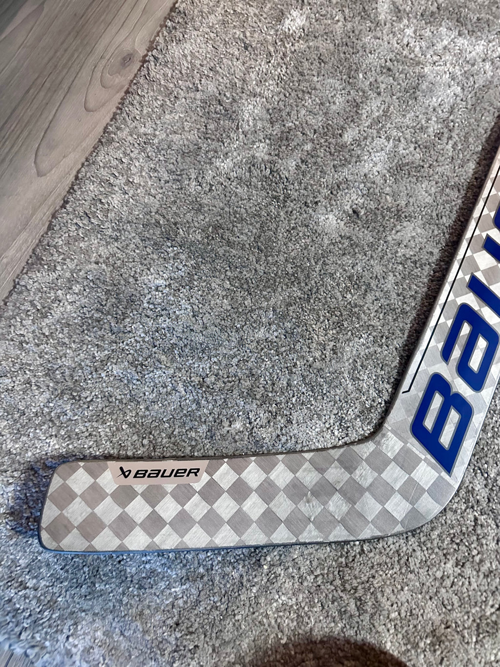 New NCAA Bauer mach 25” Full Right Pro Stock Goalie Stick