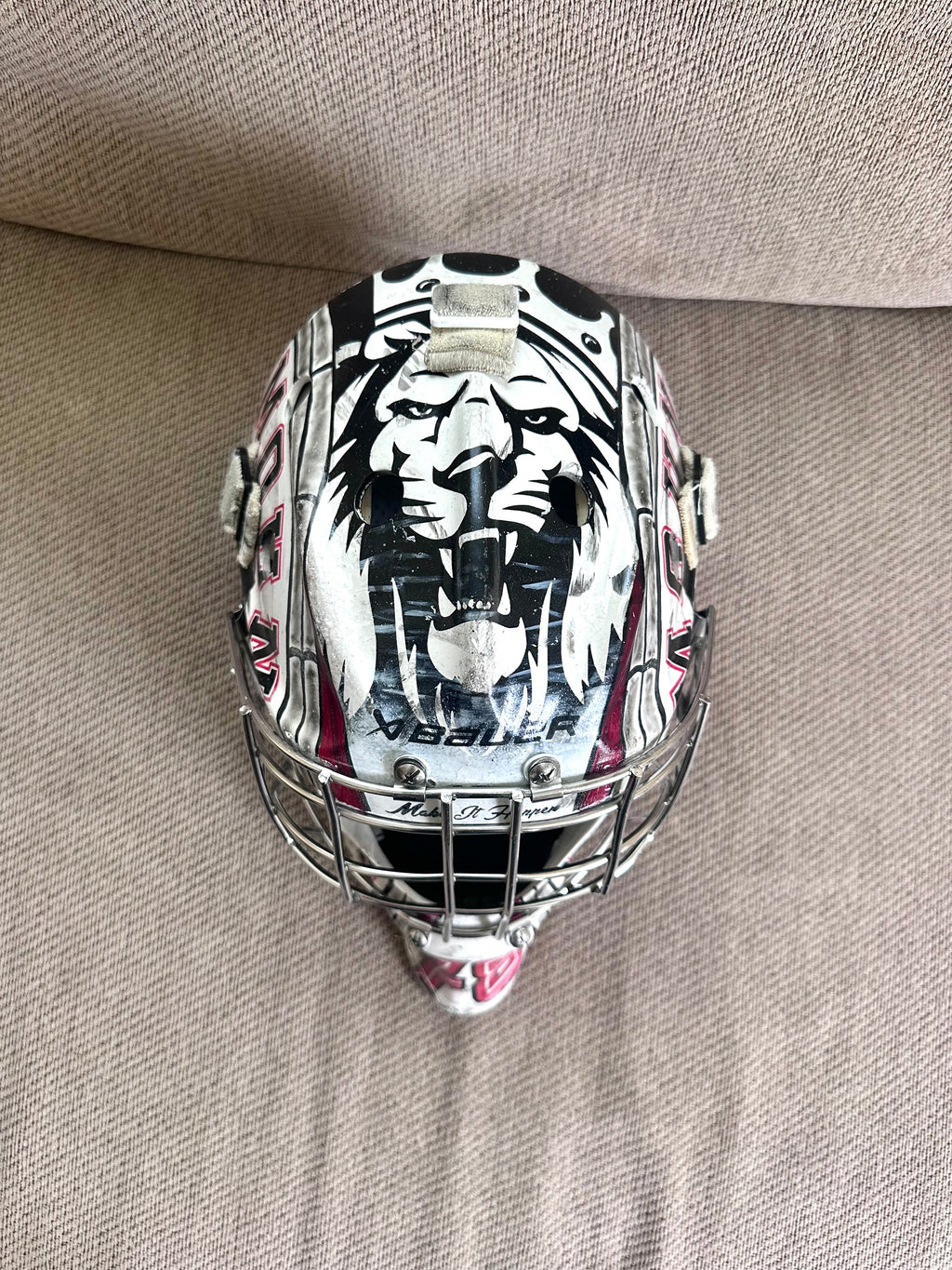 Bauer profile 960 custom painted goalie mask