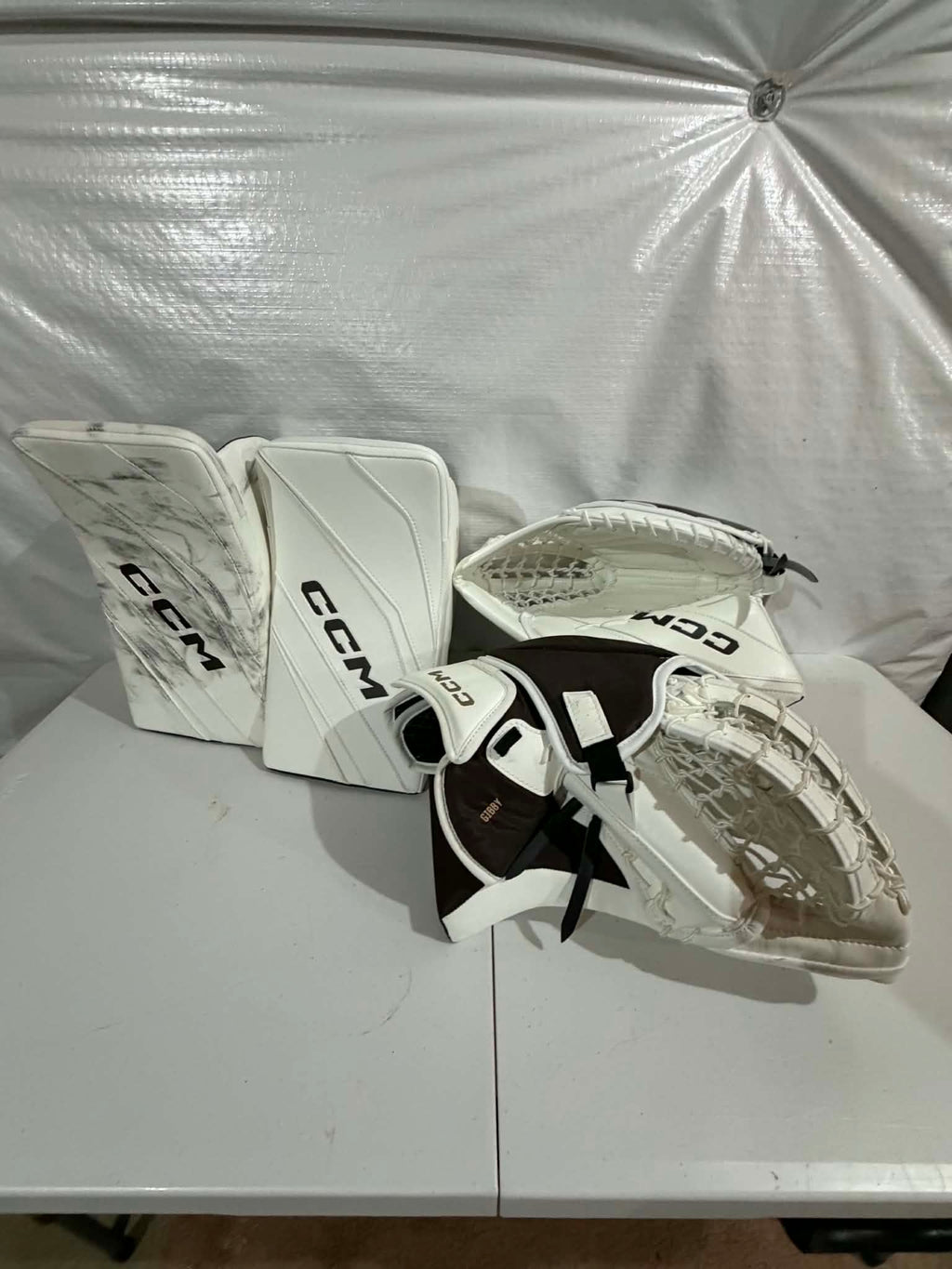 New CCM Eflex 6 Pro Stock 33+1.5 Goalie Full Set with two sets of gloves