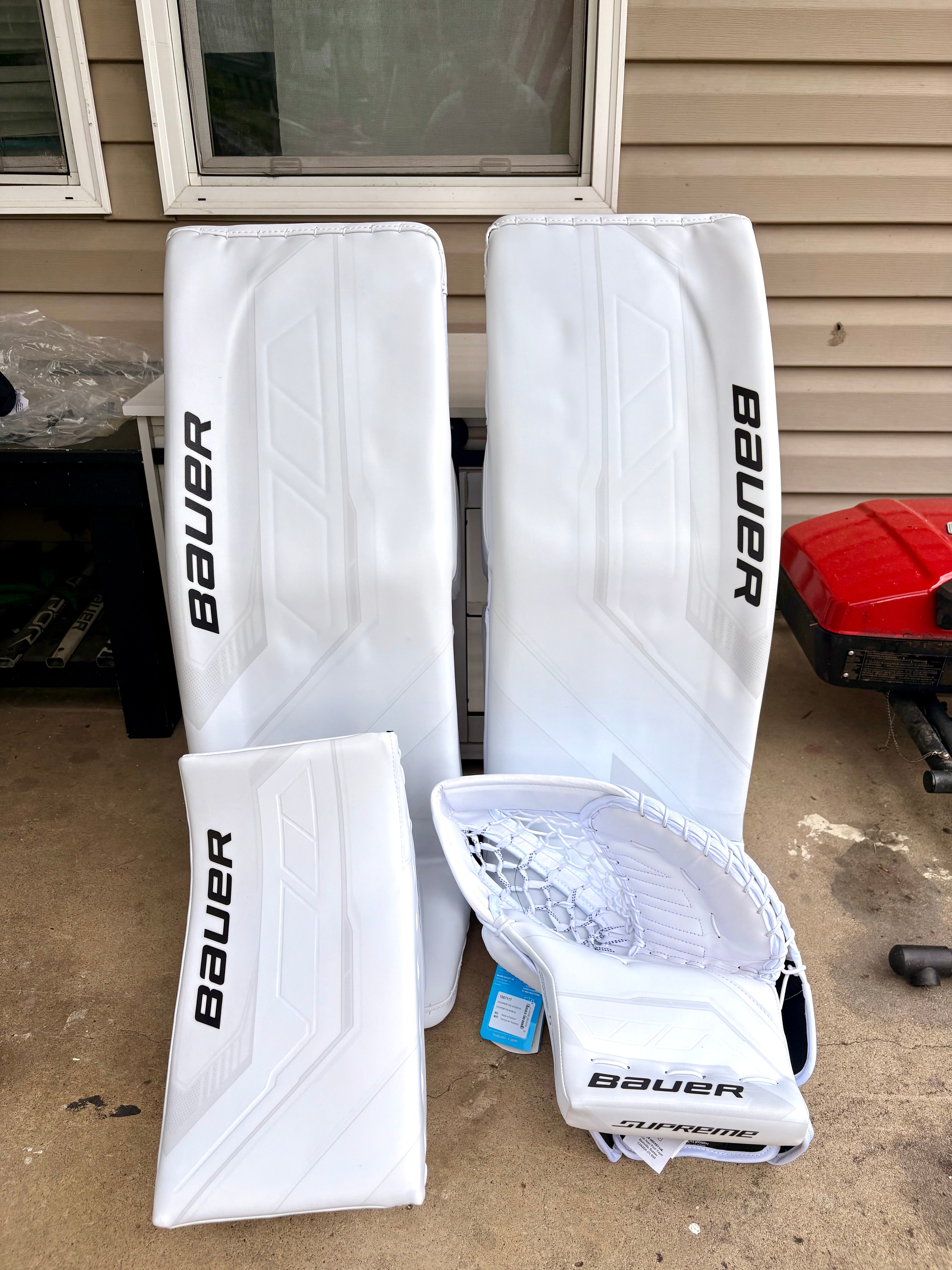 New Bauer supreme Fuse pro goalie full set