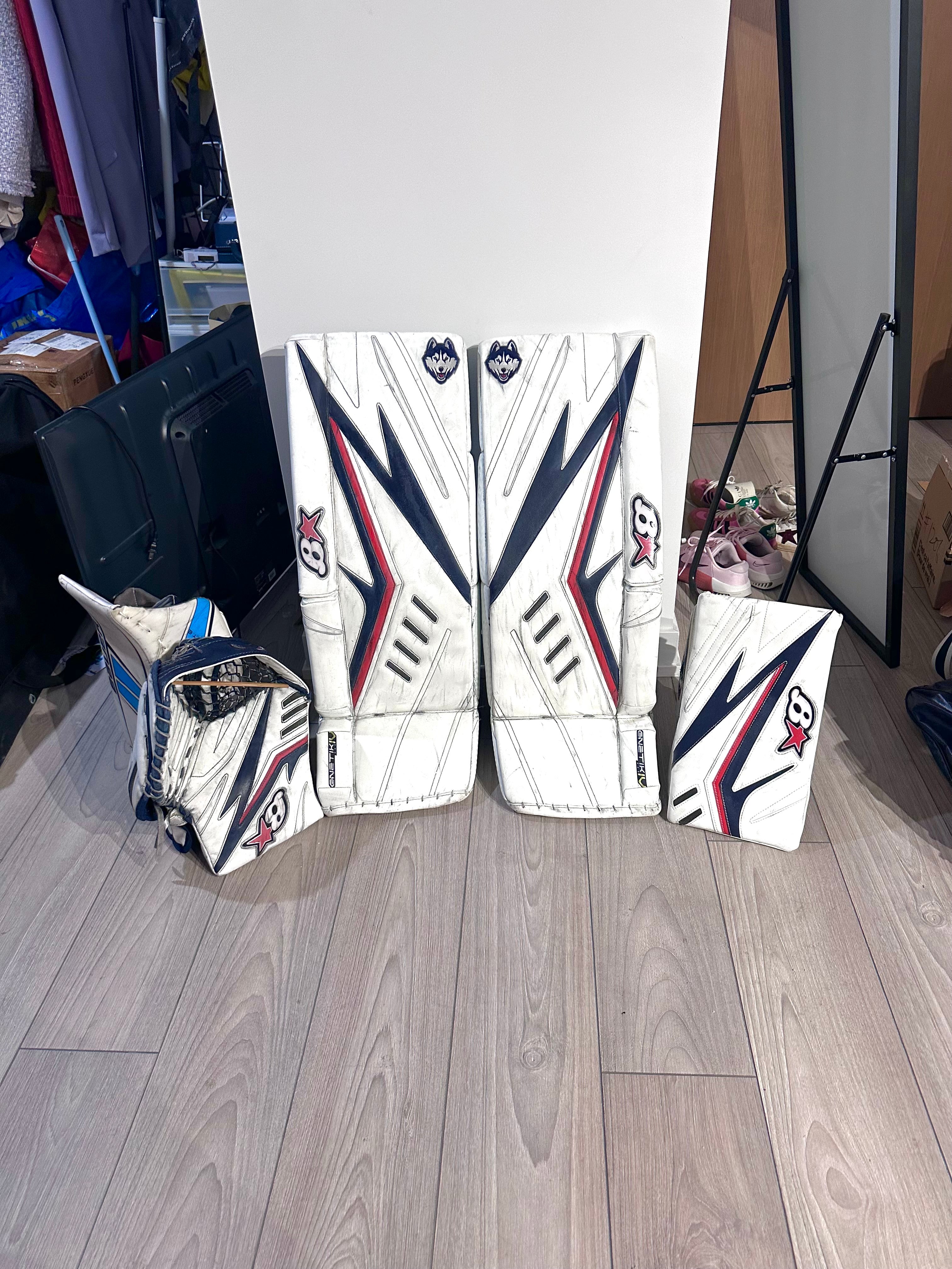 NCAA Brian Optik 2 32+1 Full Right Pro Stock Goalie Full Set