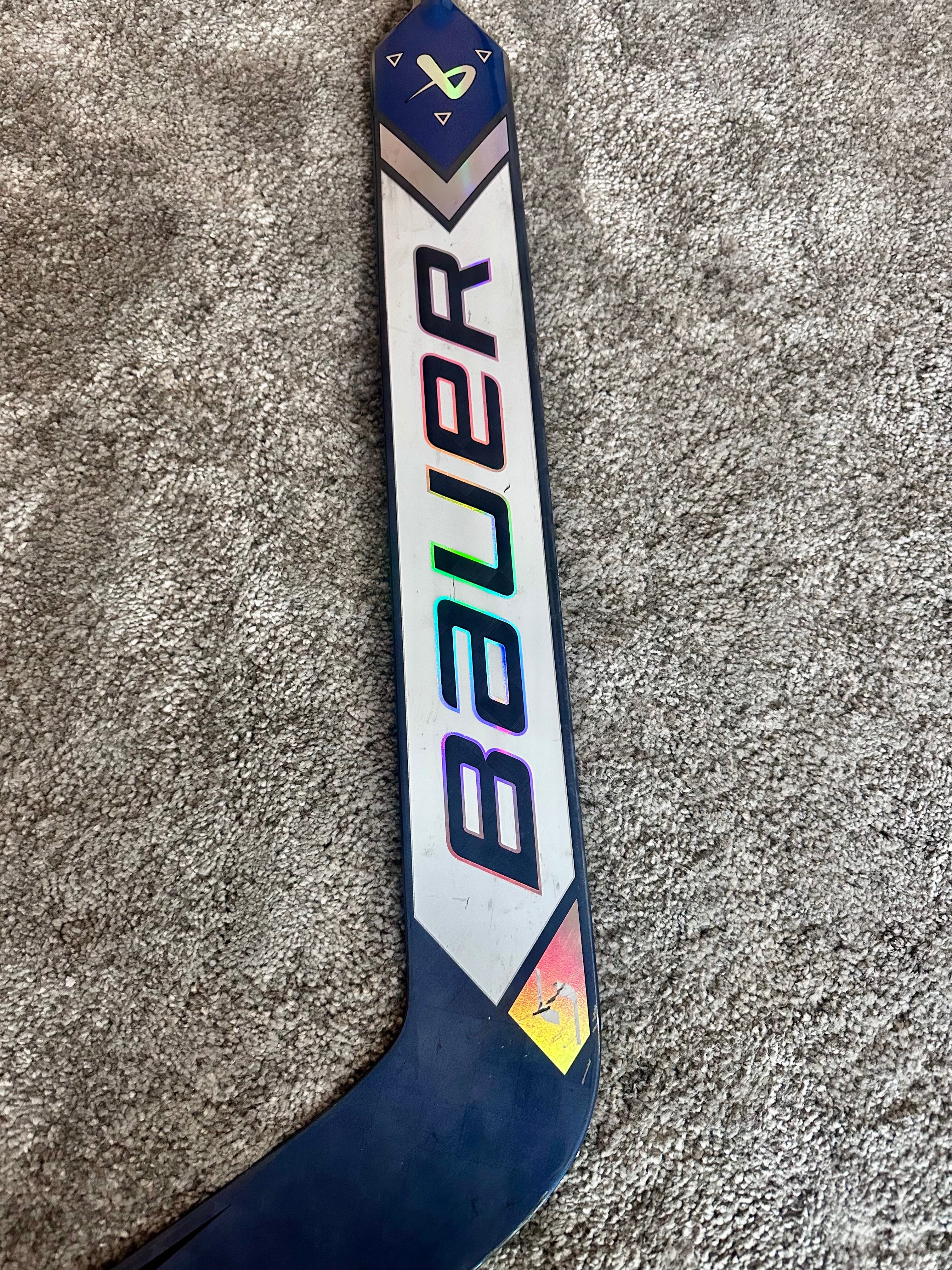 NCAA Bauer Shadow Full Right 24" Navy Pro Stock Goalie Stick #2