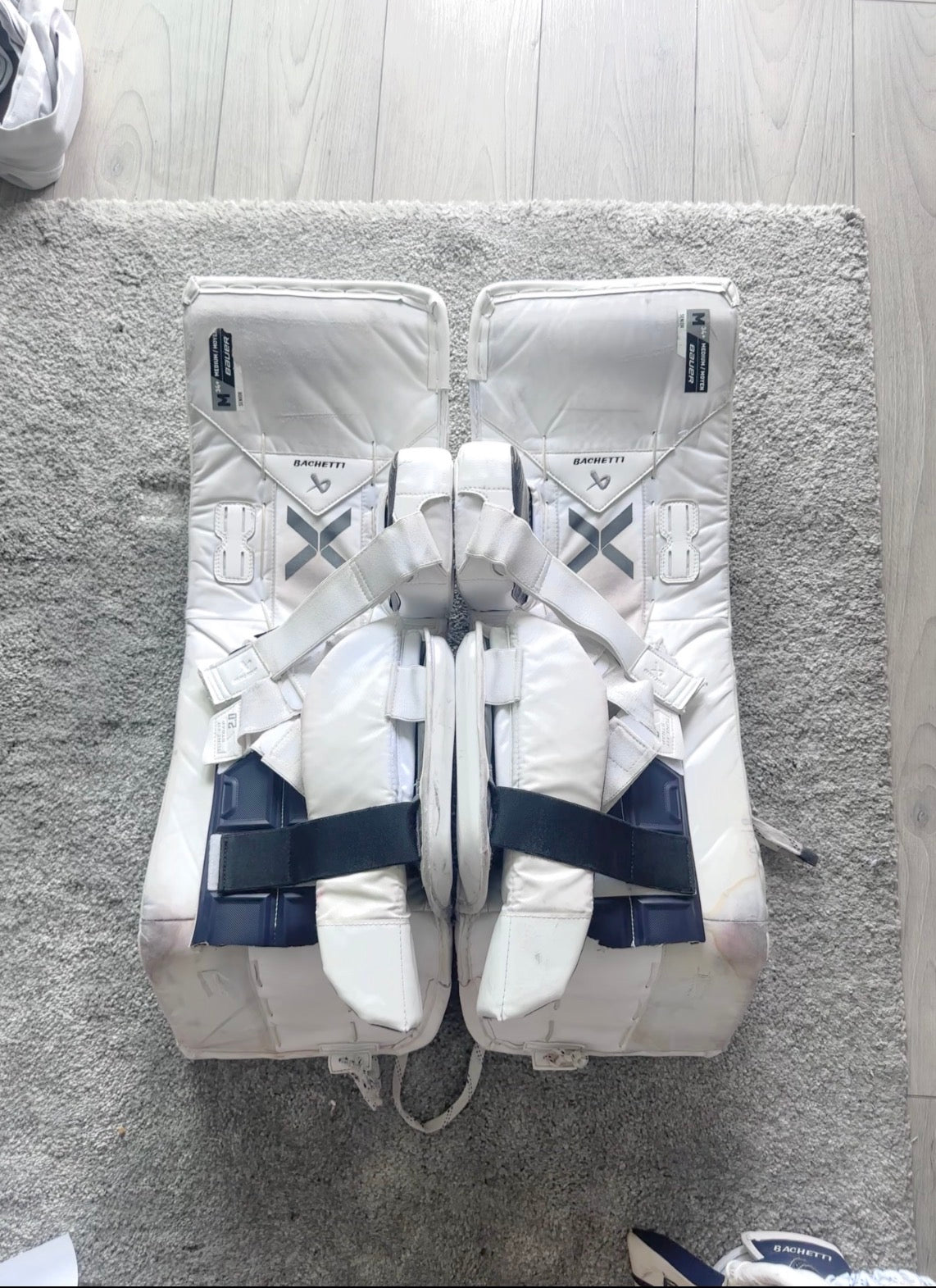 NCAA Bauer digit print Hyperlite 2 34+1 pro stock goalie full set