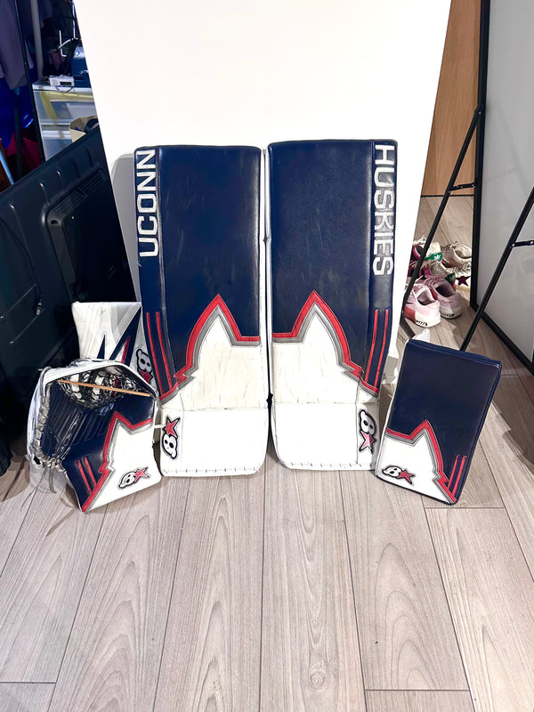 NCAA Brians custom optik 3 pro stock full right 32+1 goalie full set