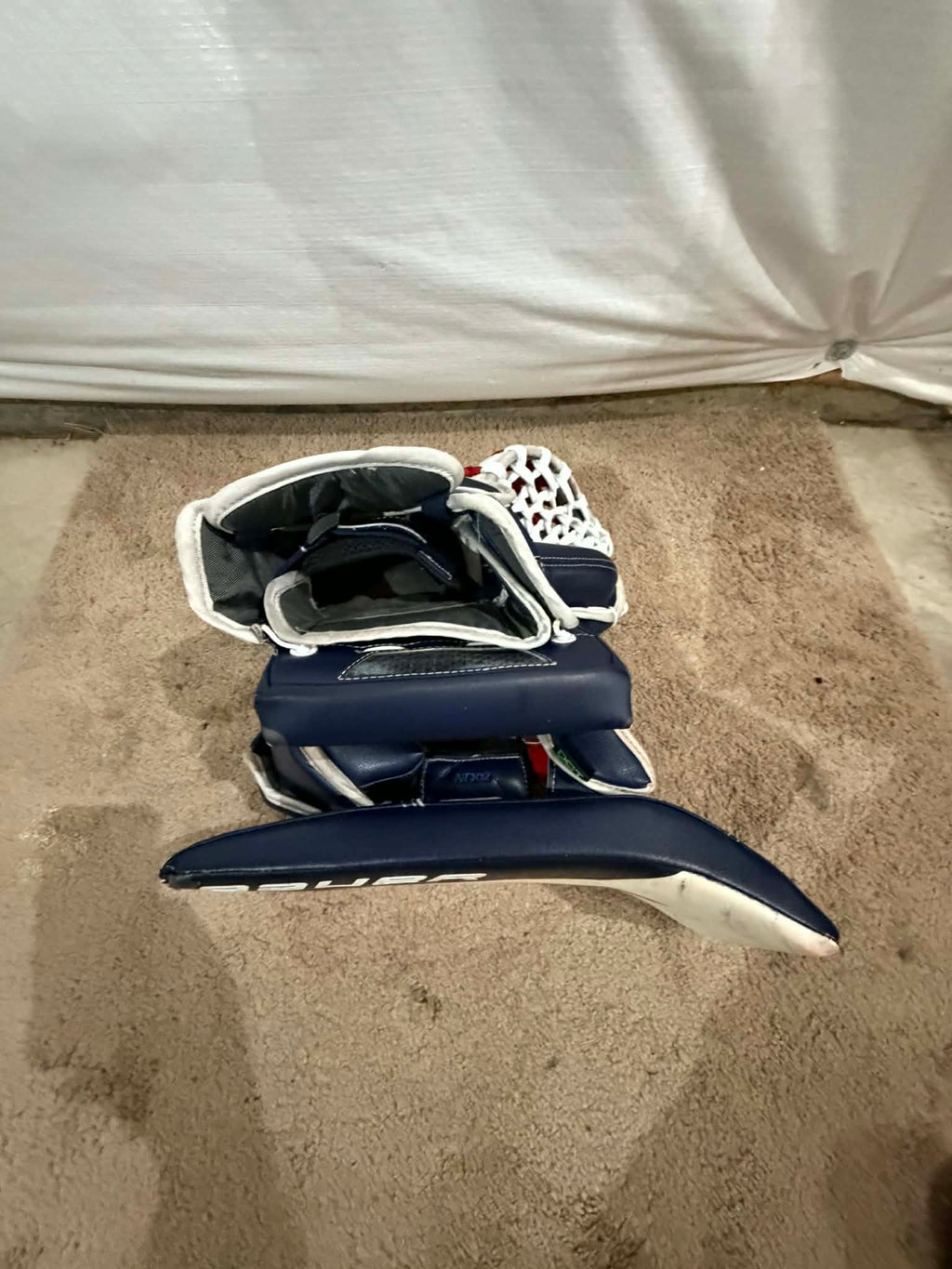 Bauer supreme shadow 35+1 pro stock goalie full set