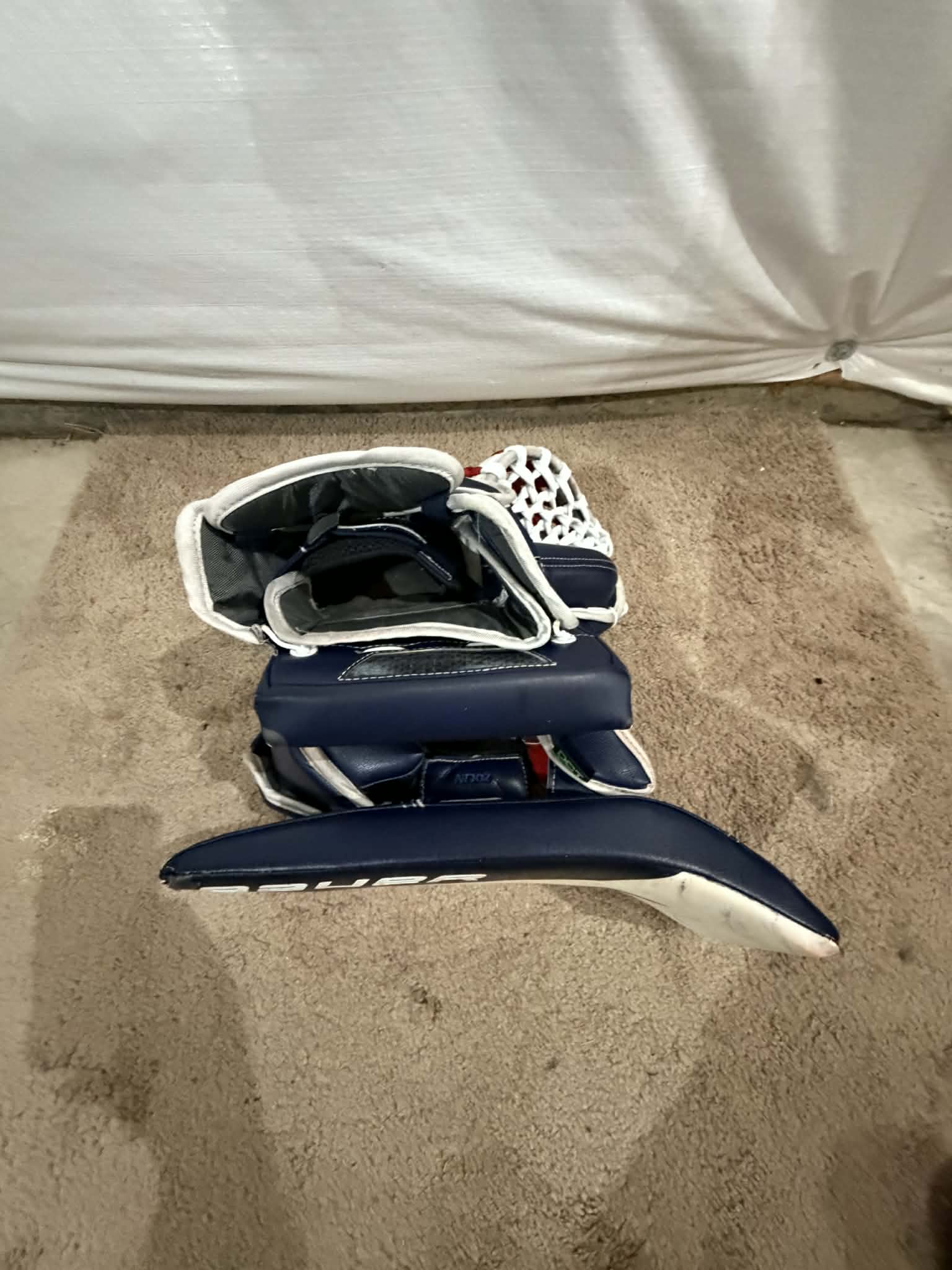 Bauer supreme shadow 35+1 pro stock goalie full set