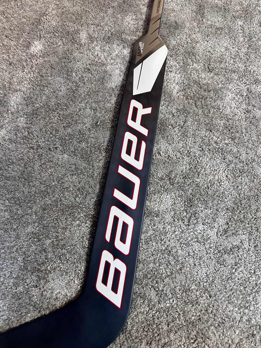 New NCAA Bauer Ultrsonic 25” Full Right Pro Stock Goalie Stick