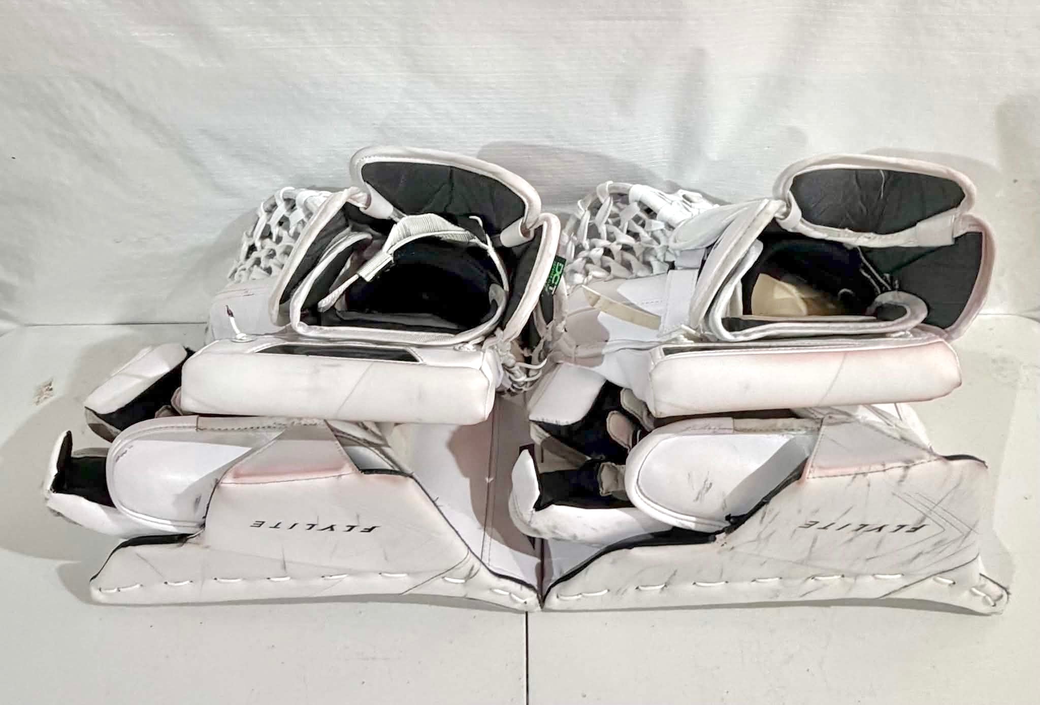 Bauer Flylite Full Right 35+1 Goalie Pro Stock Full Set with two glove sets