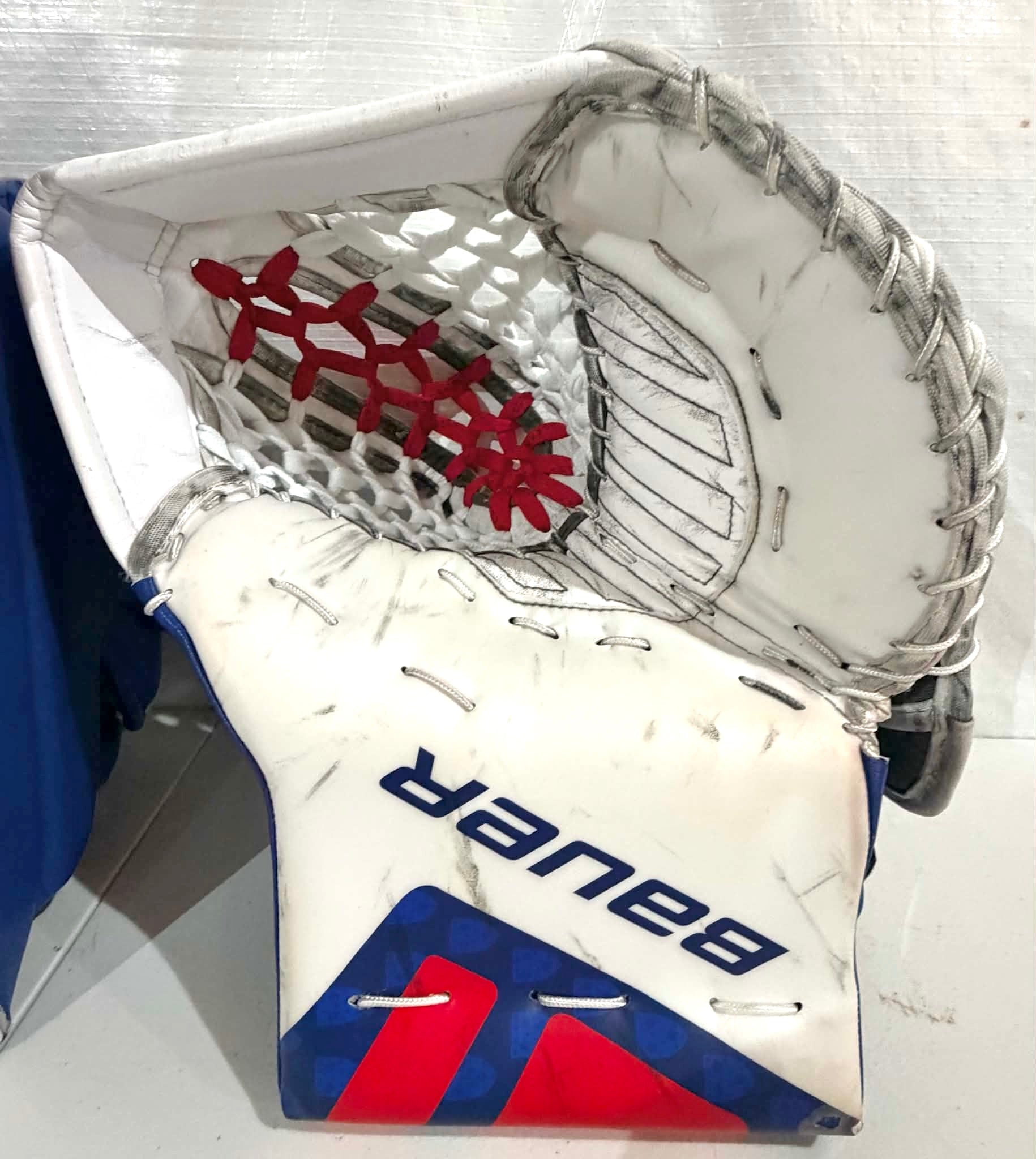 Bauer Digit Print Shadow Pro Stock goalie glove and blocker