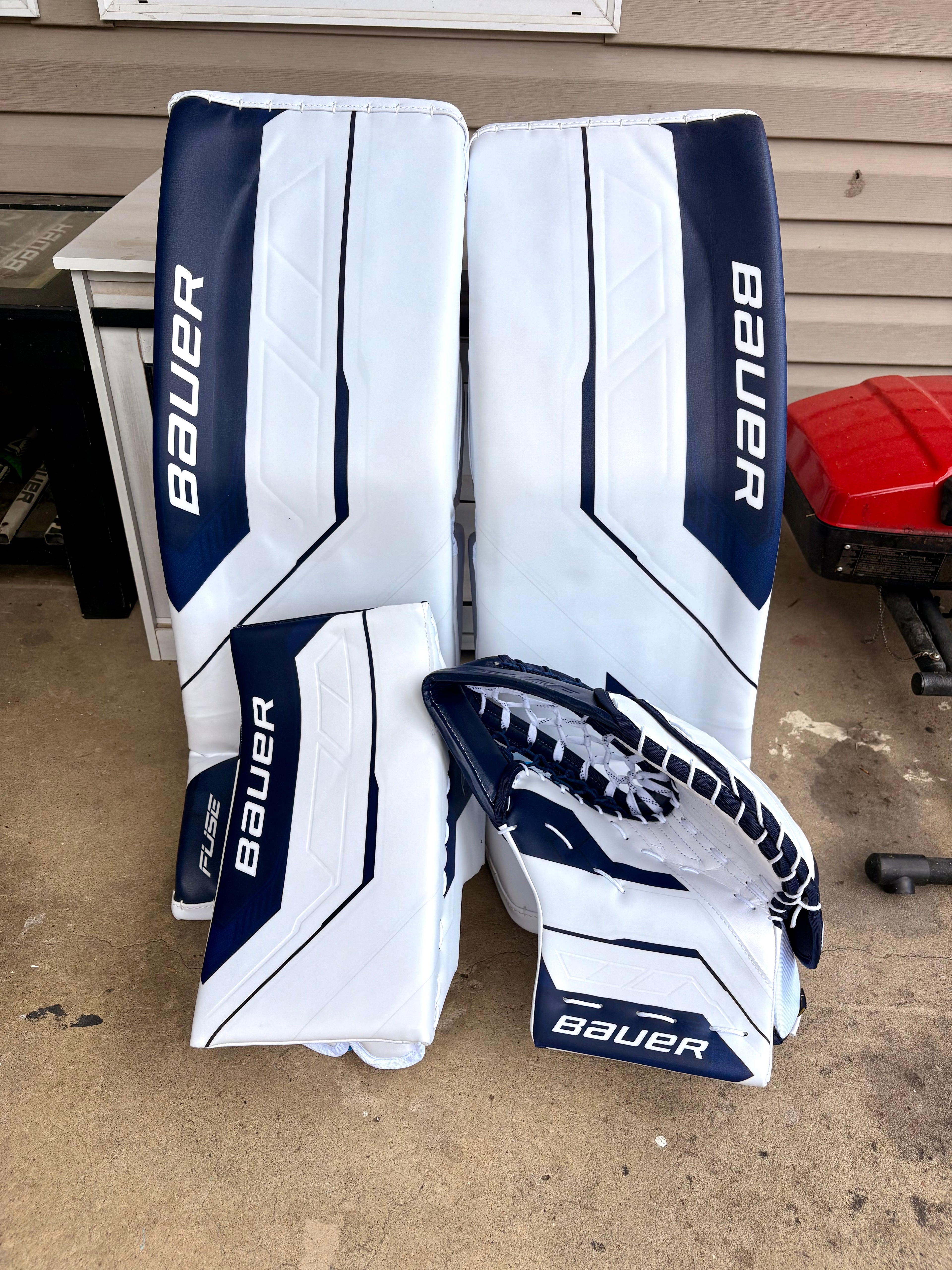 New Bauer supreme Fuse goalie full set