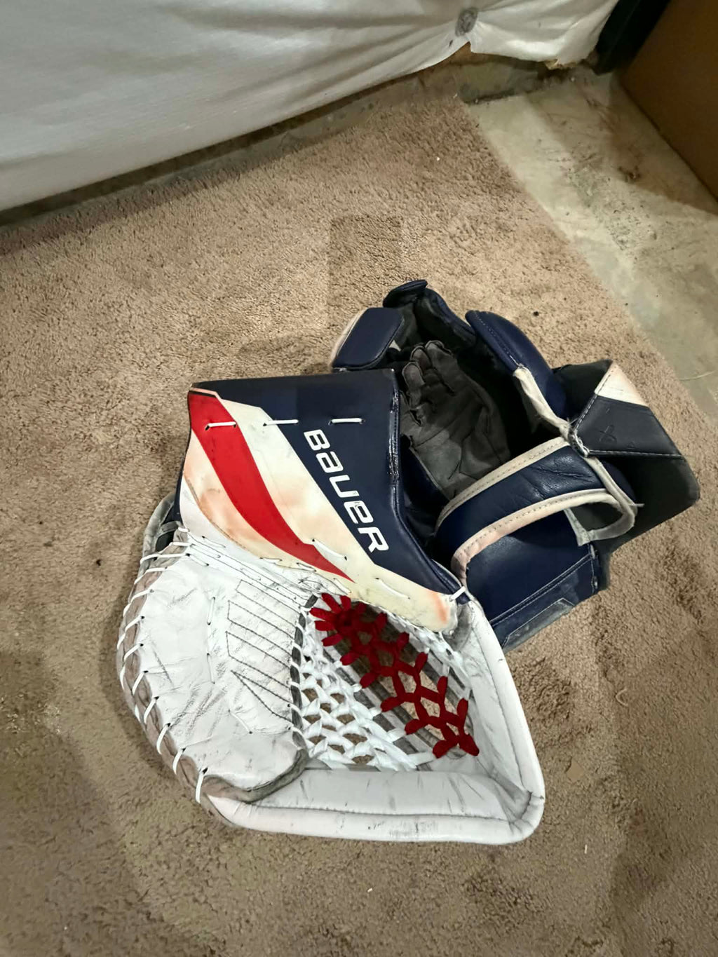 Bauer supreme shadow 35+1 pro stock goalie full set