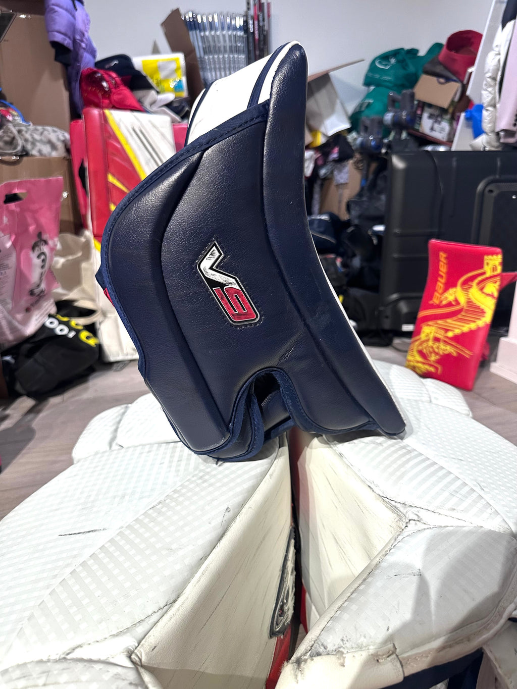 NCAA Brian’s / Vaughn Custom Optik 2 32+1 Full Right Pro Stock Goalie Full Set