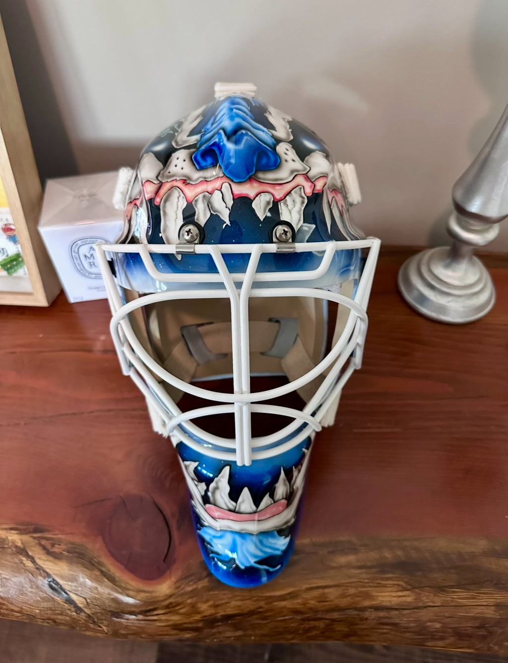 Ilya Samsonov 2023-2024 mad dog Toronto tribute replica goalie mask - autographed