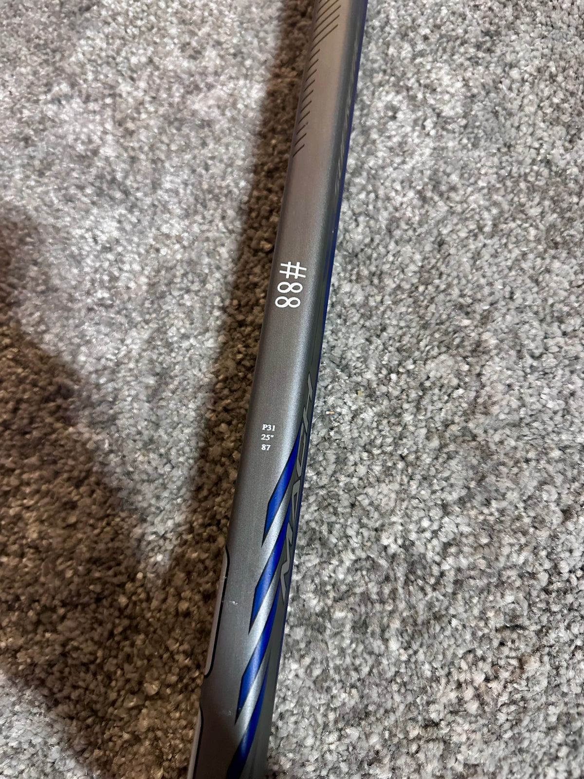 New NCAA Bauer Mach 25” Full Right Pro Stock Goalie Stick #1