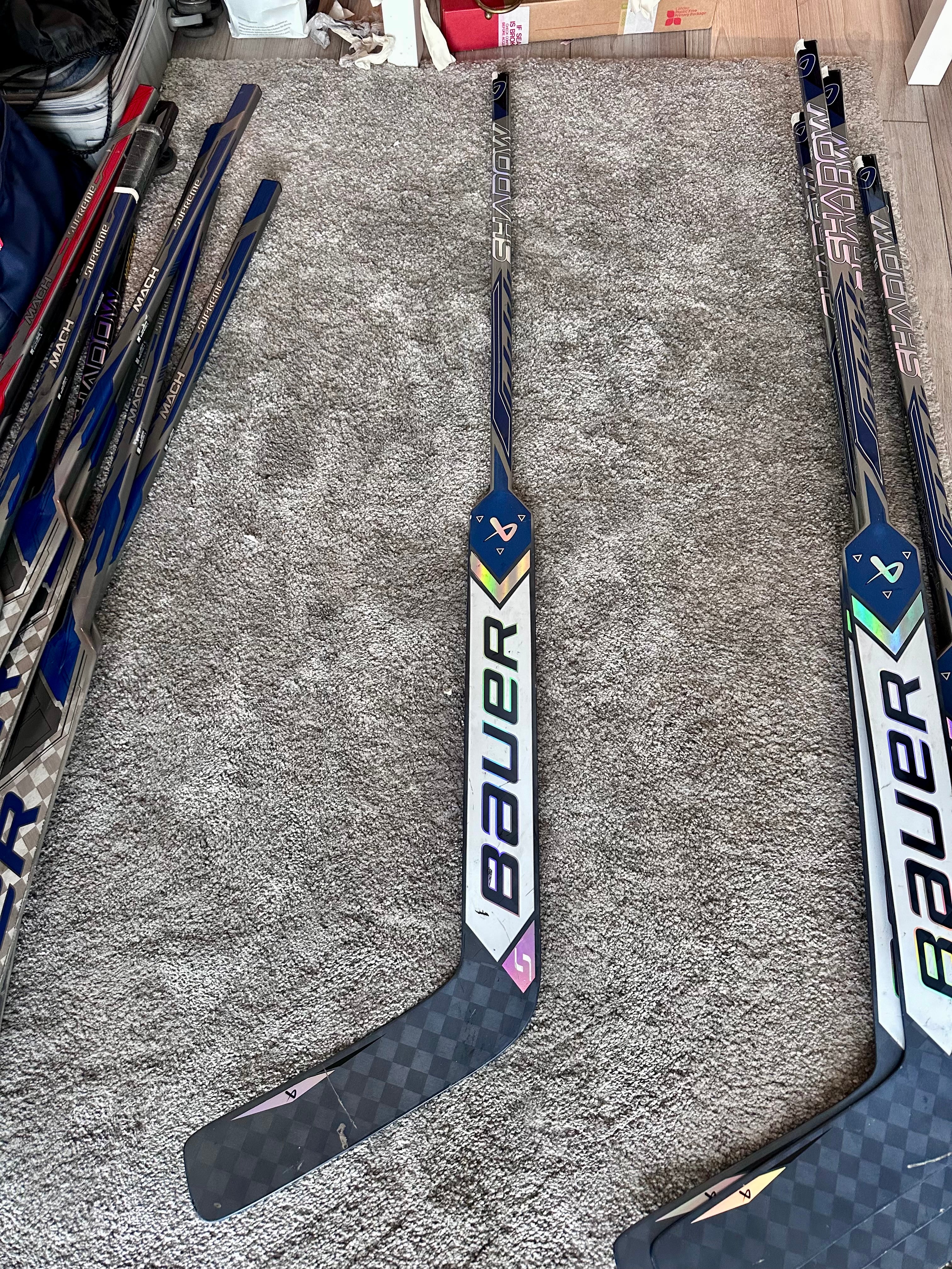 NCAA Bauer Shadow 24” Full Right Pro Stock Goalie stick #4