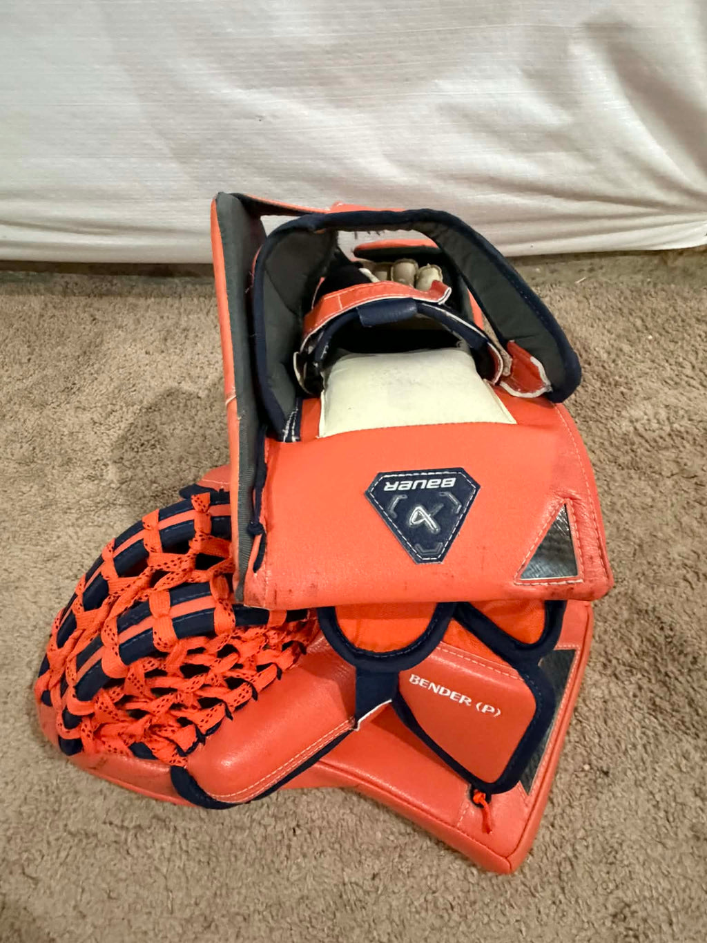 OHL Bauer Shadow Full Right 36+1 pro stock Goalie Full Set