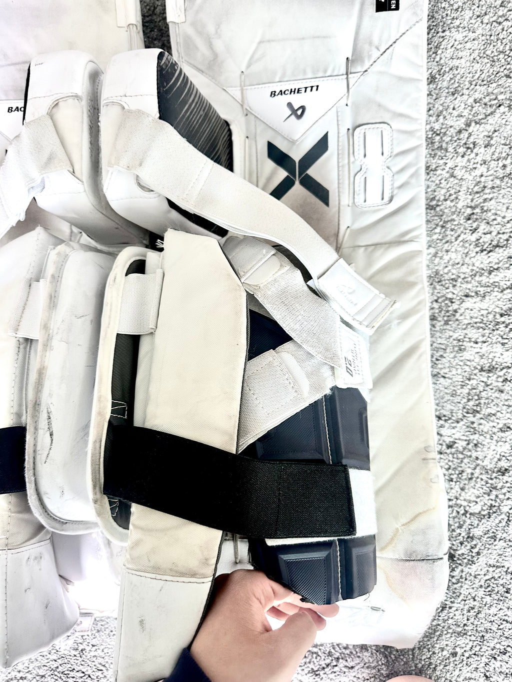 NCAA Bauer digit print Hyperlite 2 34+1 pro stock goalie full set