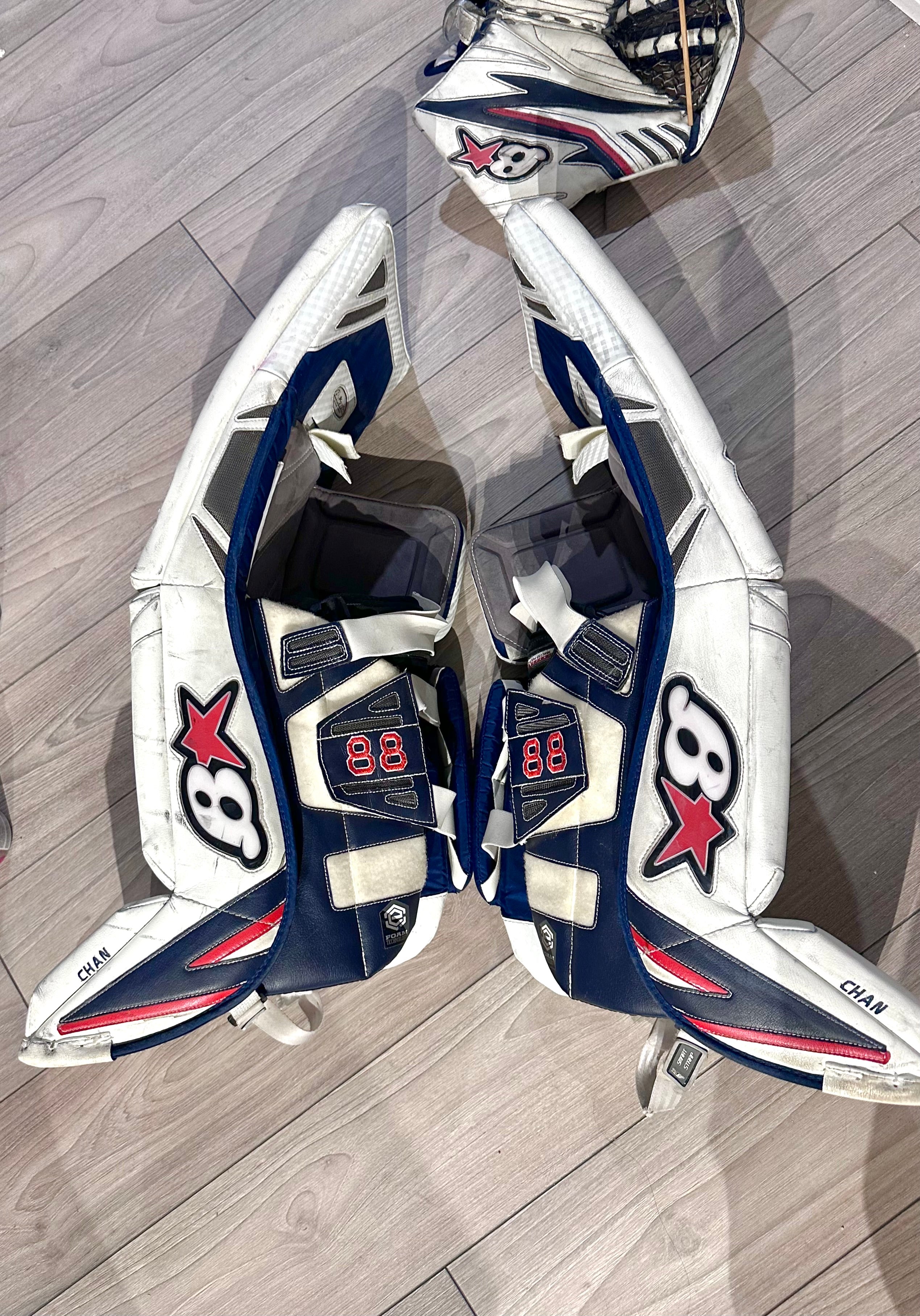 NCAA Brian Optik 2 32+1 Full Right Pro Stock Goalie Full Set